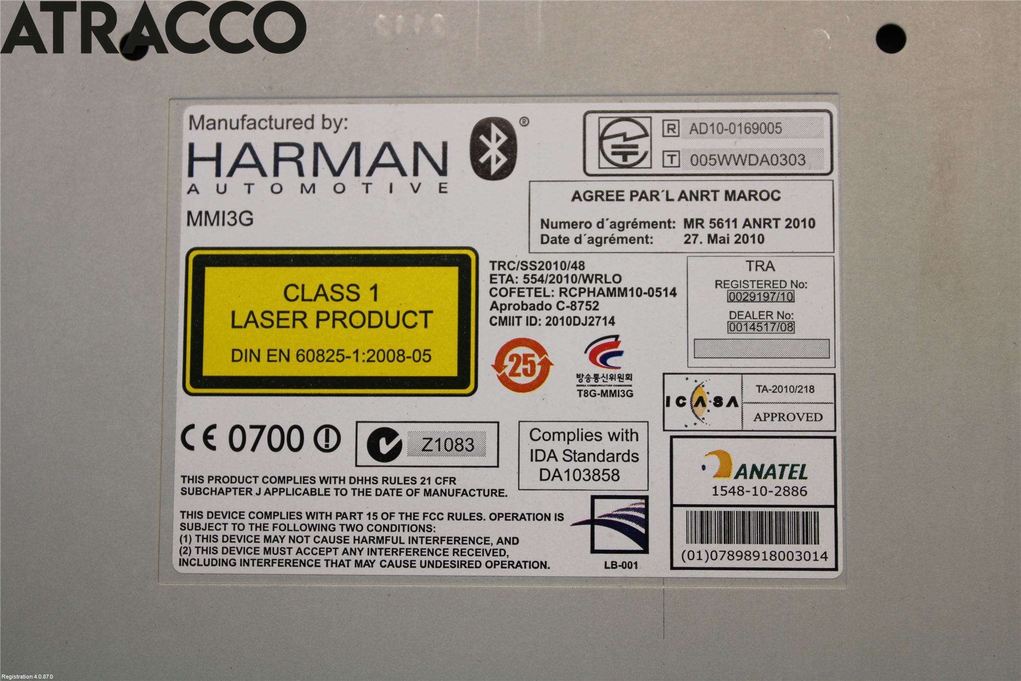 Audi A4/S4 08-11 Stereo Radio Med Cd