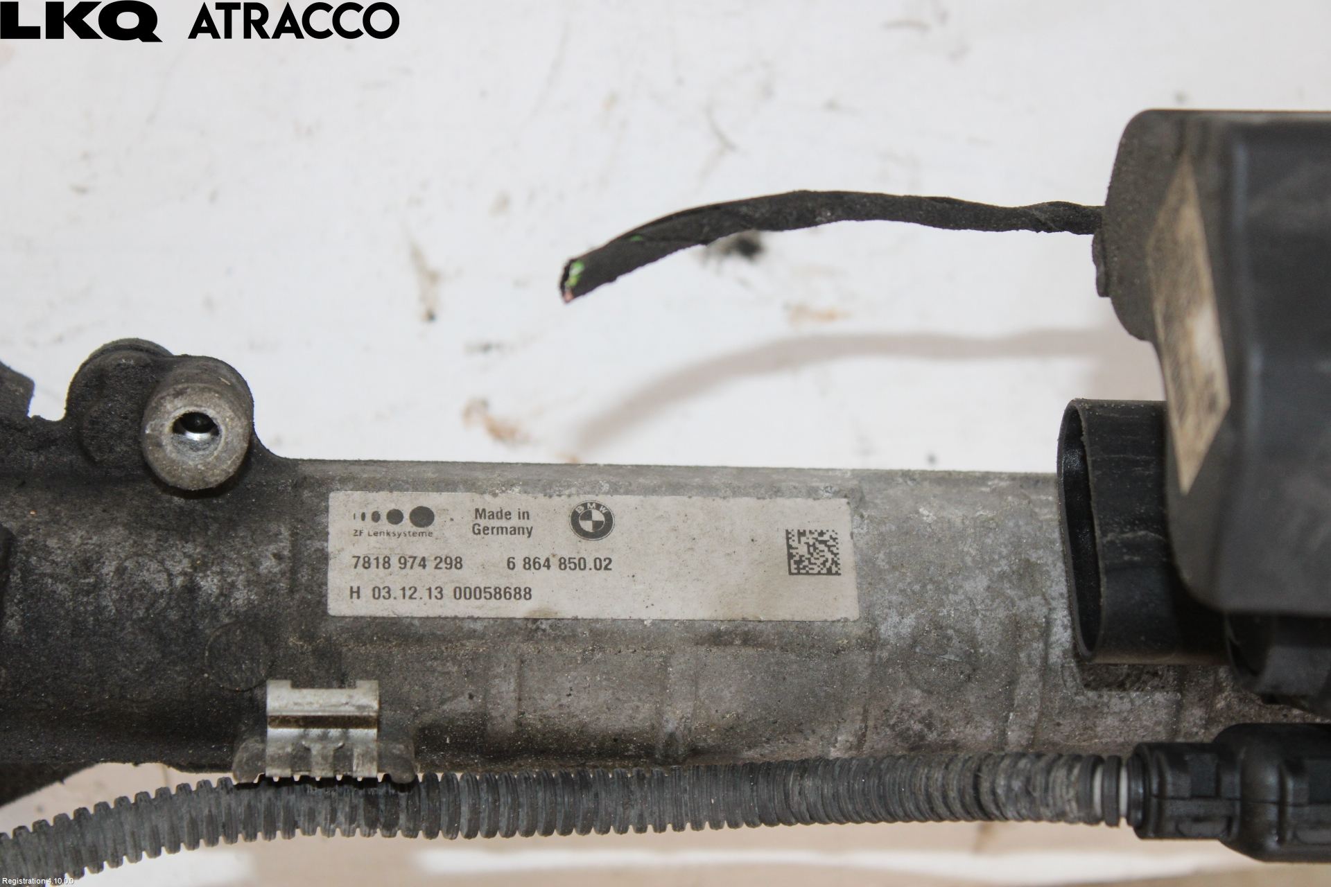 BMW 5 F10/F11/F18 09-17 Servo Snekke - Tannstang