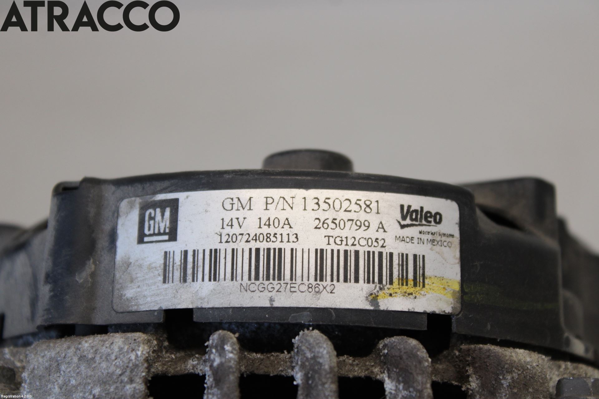 Opel ZAFIRA C 12-19 Dynamo