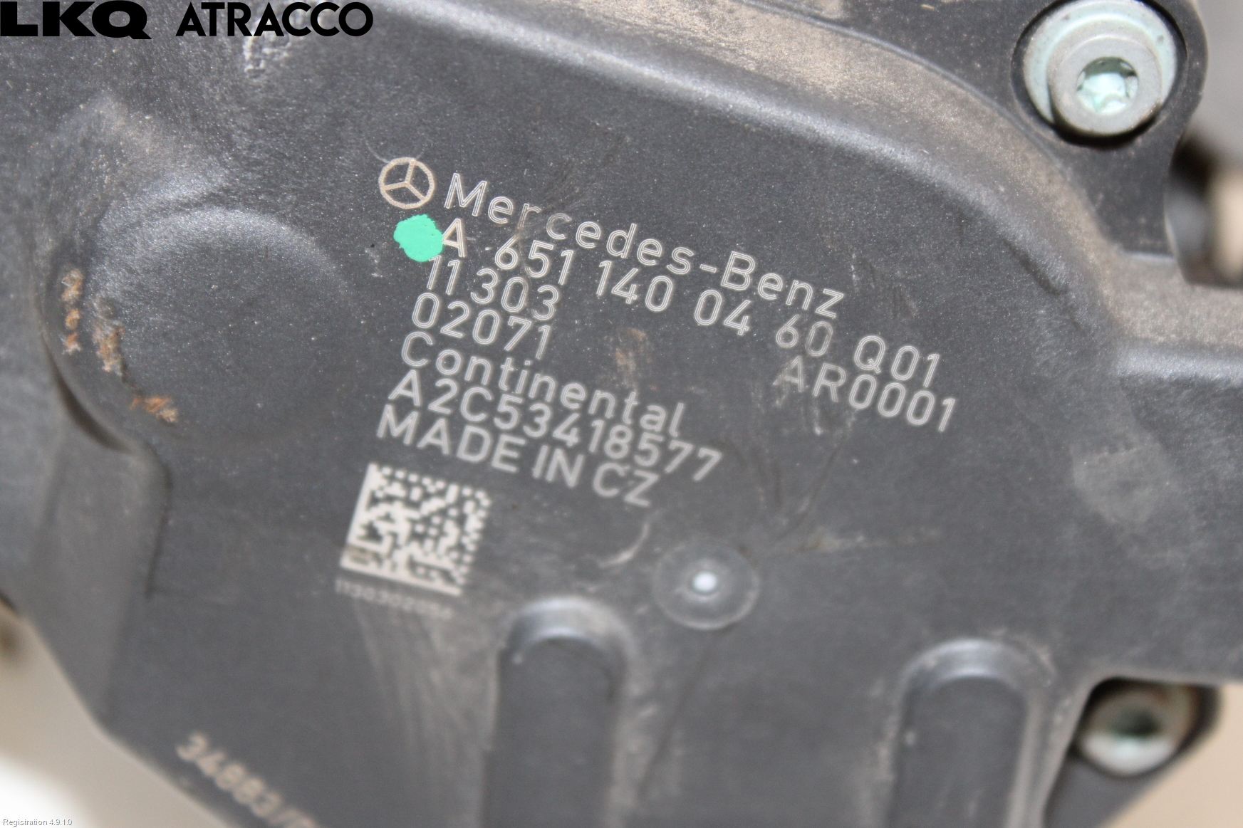 Mercedes-Benz MB B-KLASS (W246/W242) 12-19 Egr Ventil