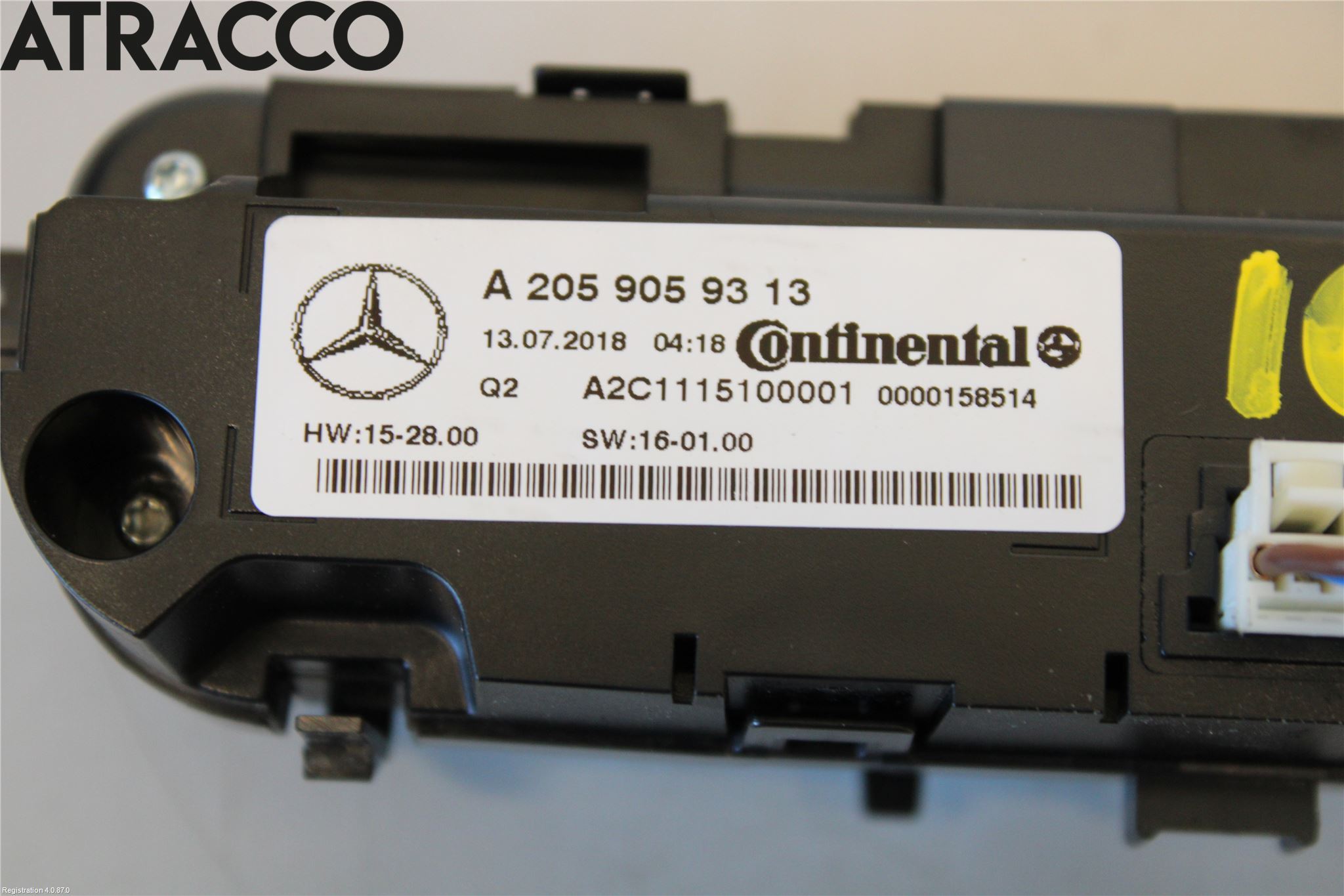 Mercedes-Benz MB VITO/V-KLASS (W640,W447,W448) 14- Varme Ac Betjening-Display