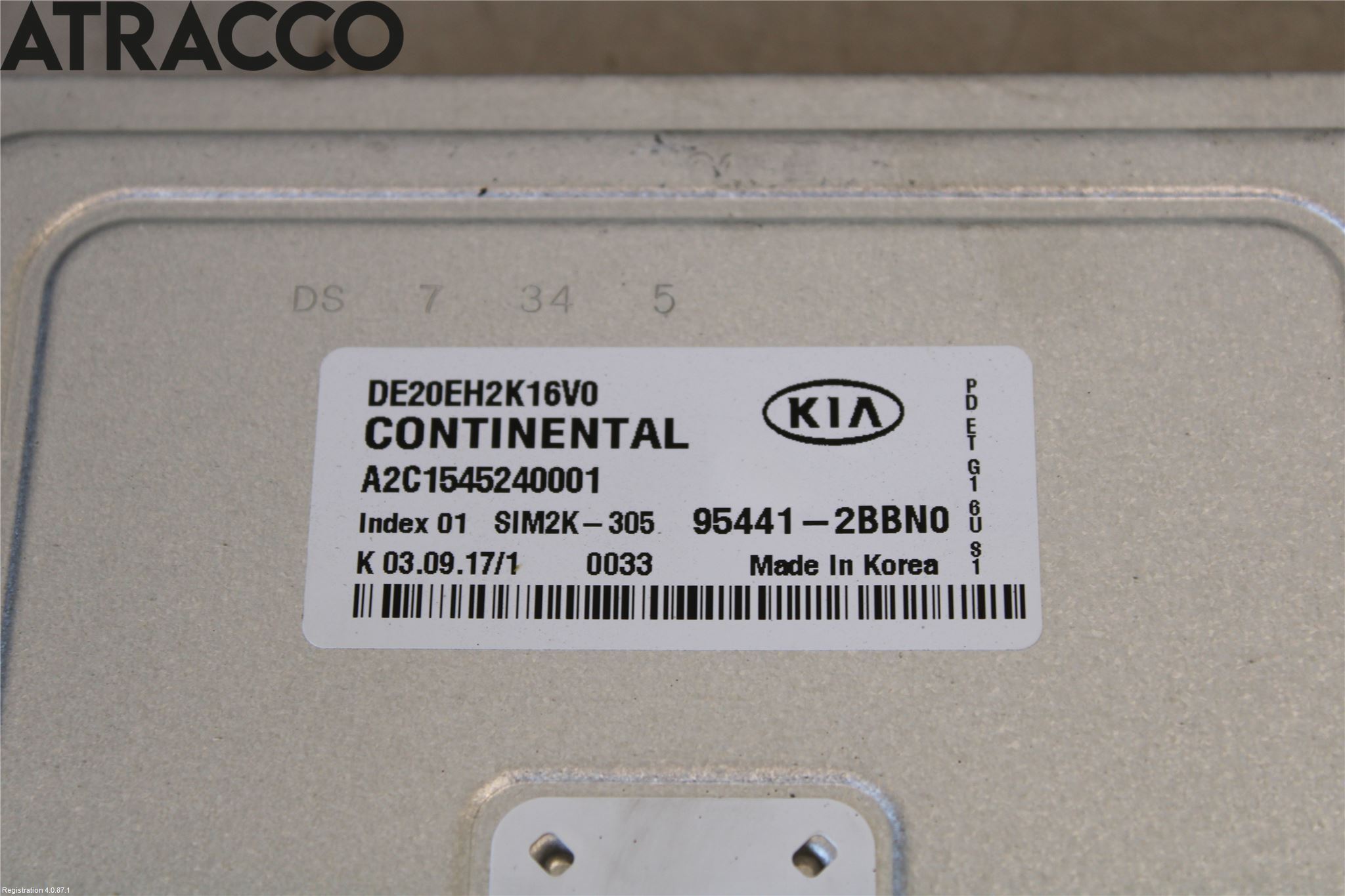 Kia NIRO (DE) 17-22 Styreenhet Gearkasse