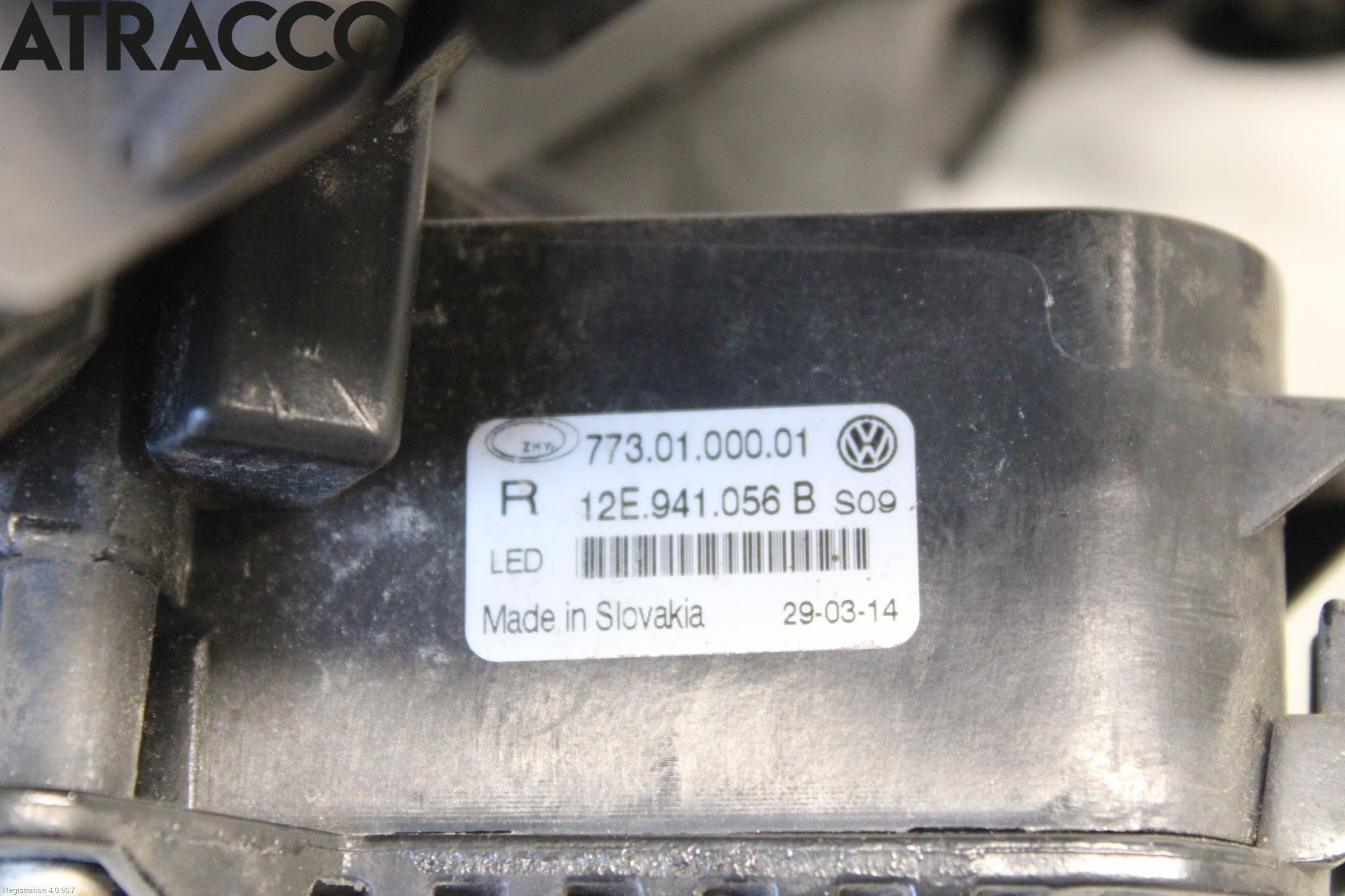 Volkswagen VW UP! / E-UP! Frontlykt-Kurve-Tåkelys