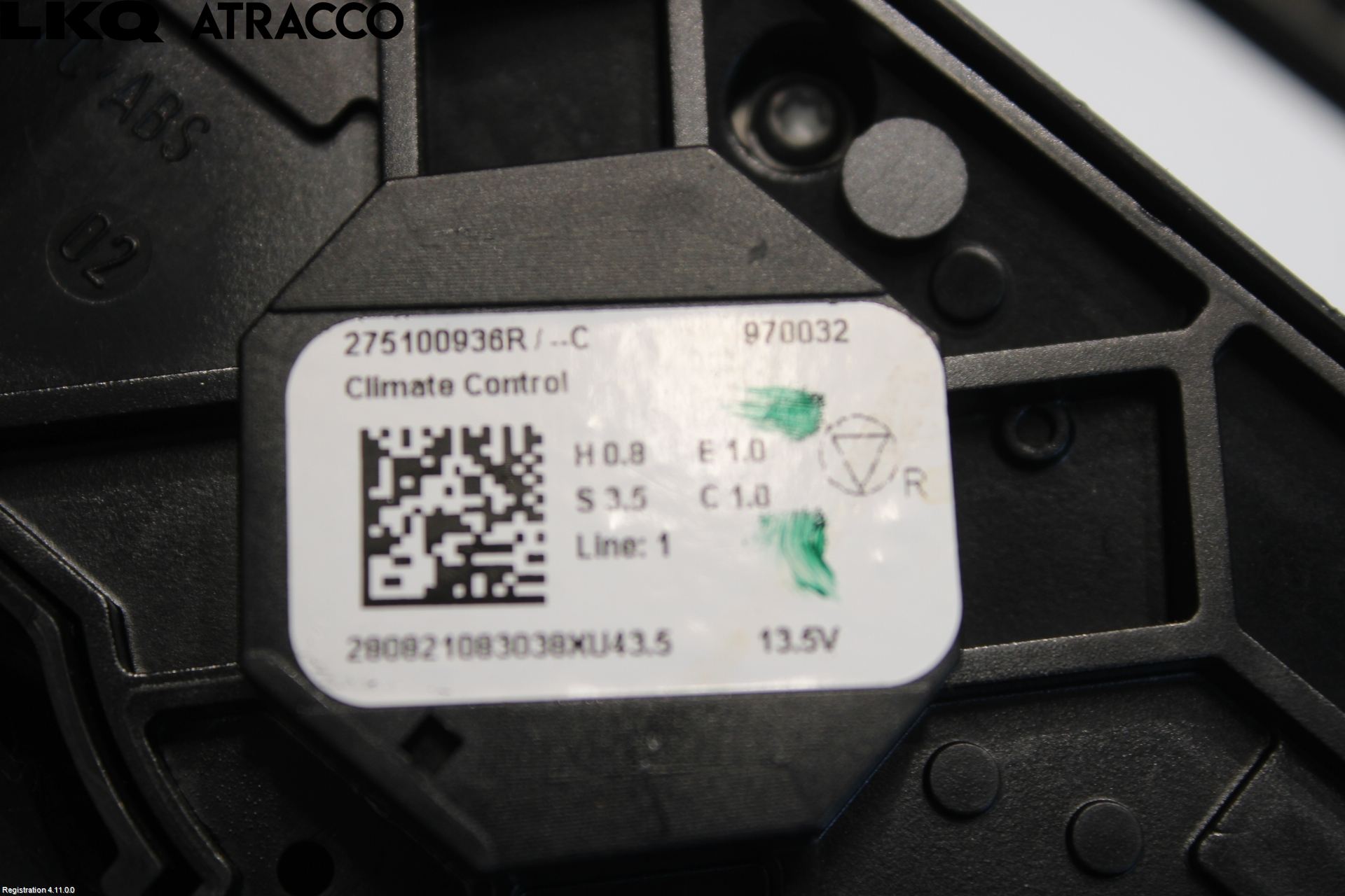 Renault ZOE/E-TECH 13- Varme Ac Betjening-Display