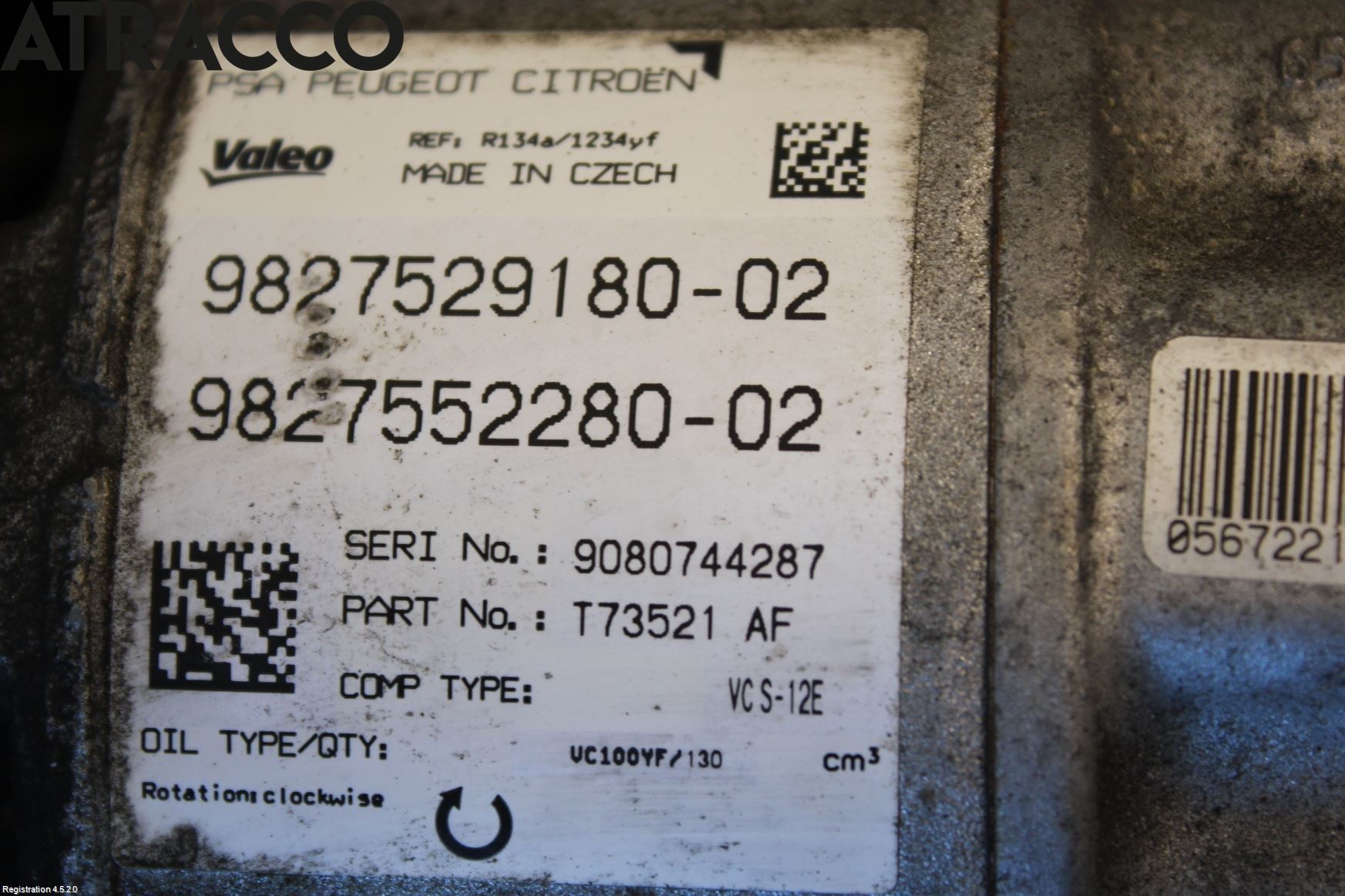 Opel GRANDLAND X 18- Varme Ac Kompressor