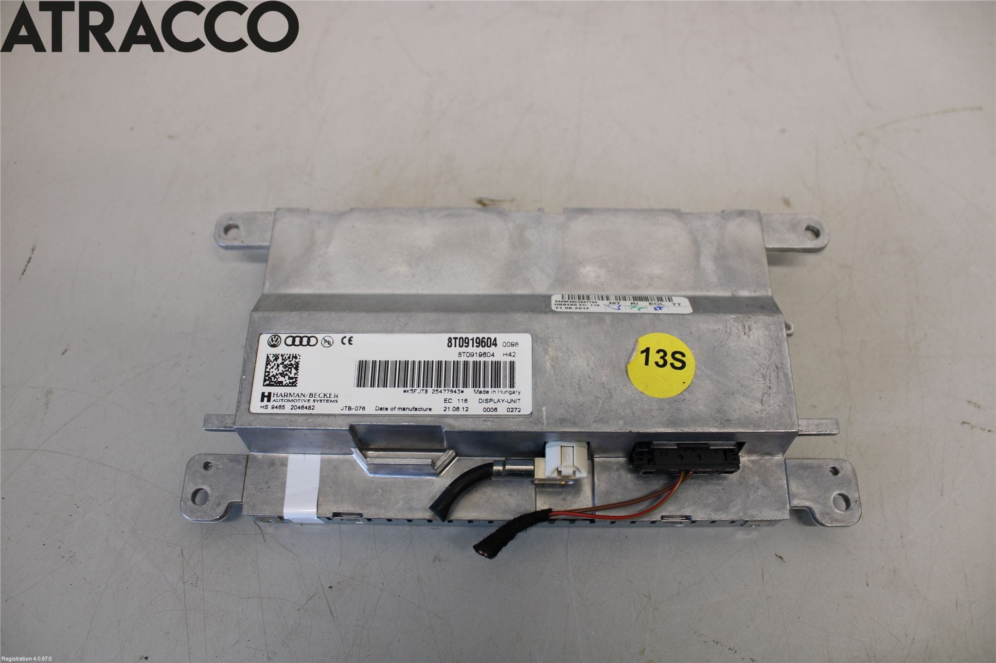 Audi A4/S4 08-11 Multifunktionsdisplay