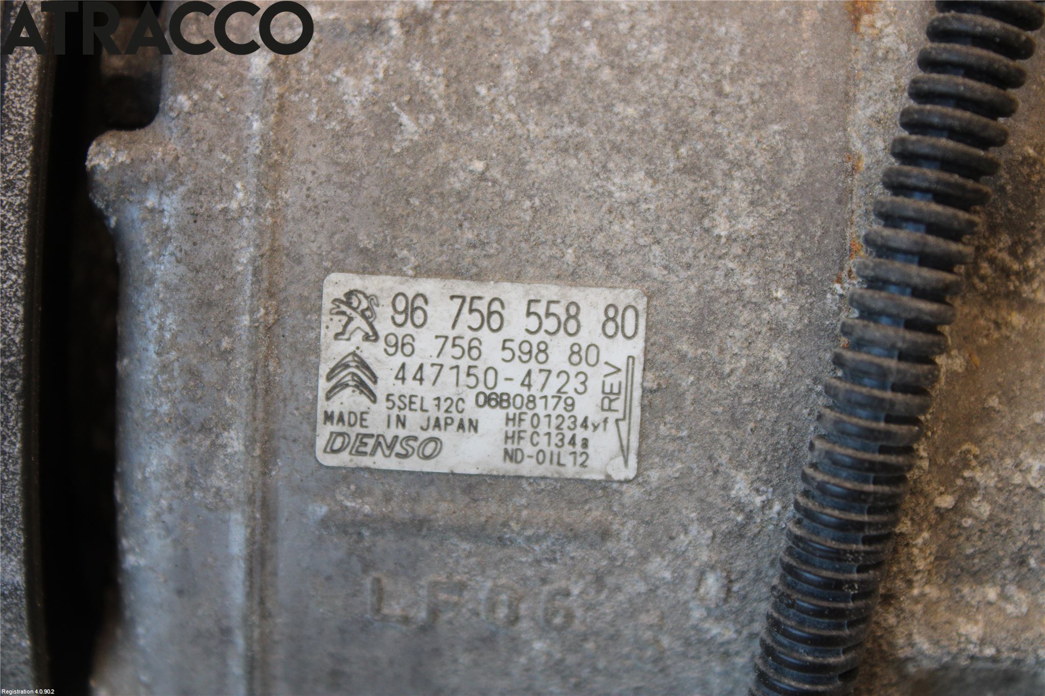 Citroen C4 CACTUS 14-20 Varme Ac Kompressor