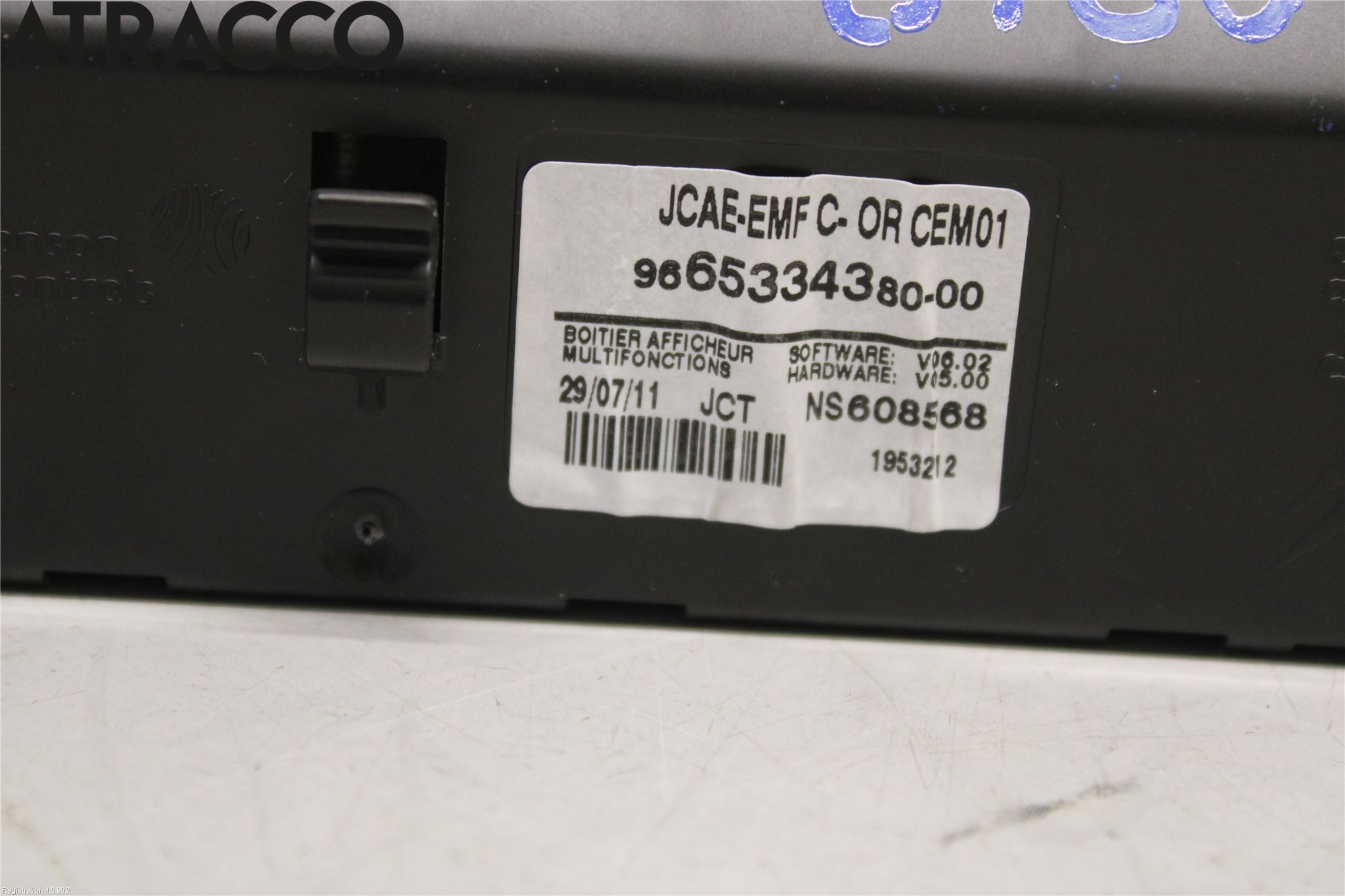 Peugeot 508 11-18 Multifunktionsdisplay