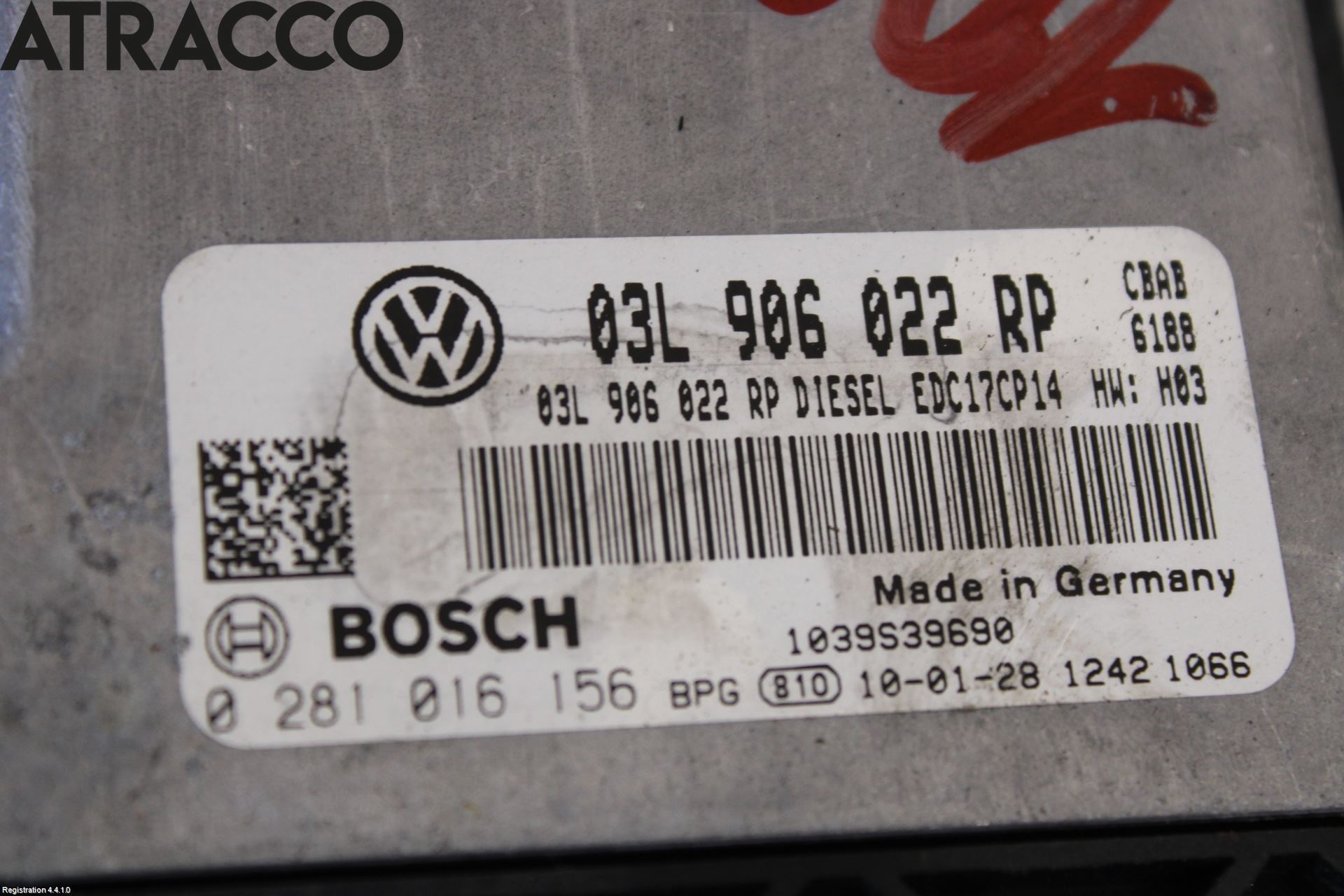 Volkswagen VW TIGUAN 07-16 Styreenhet Innsprøytning