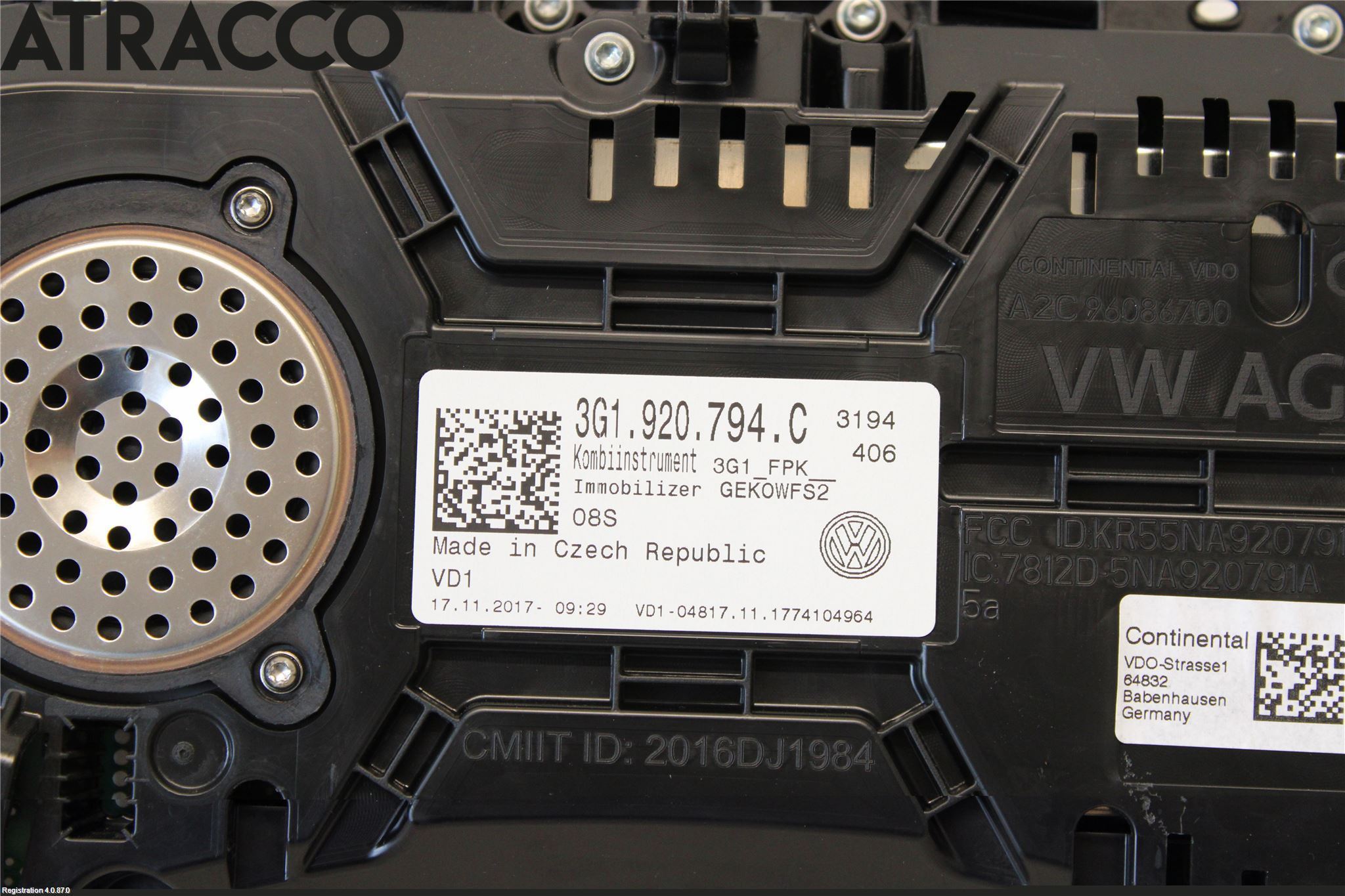 Volkswagen VW PASSAT 15-19 Instr Kombinert