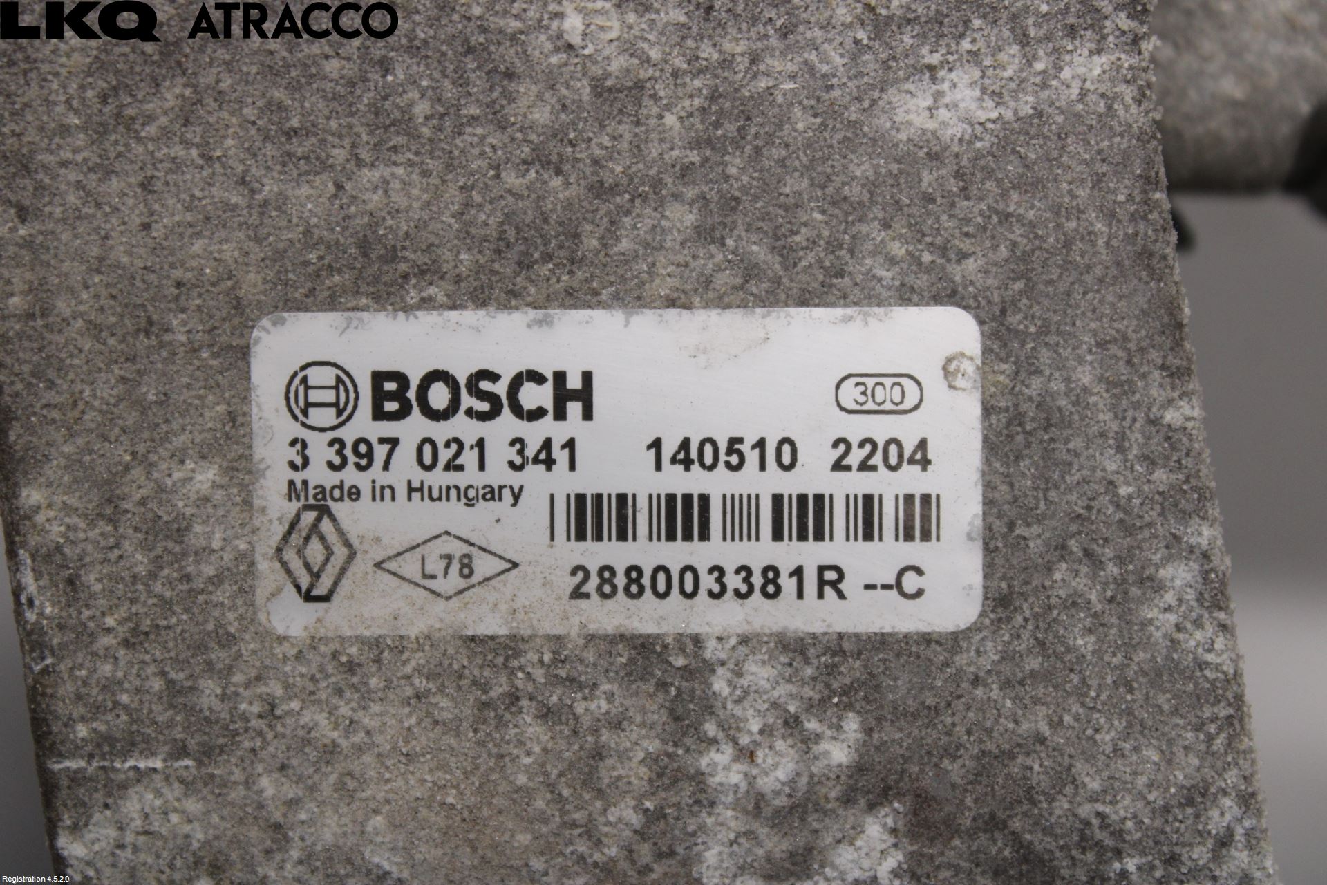 Renault ZOE/E-TECH 13- Viskermotor Frontrute