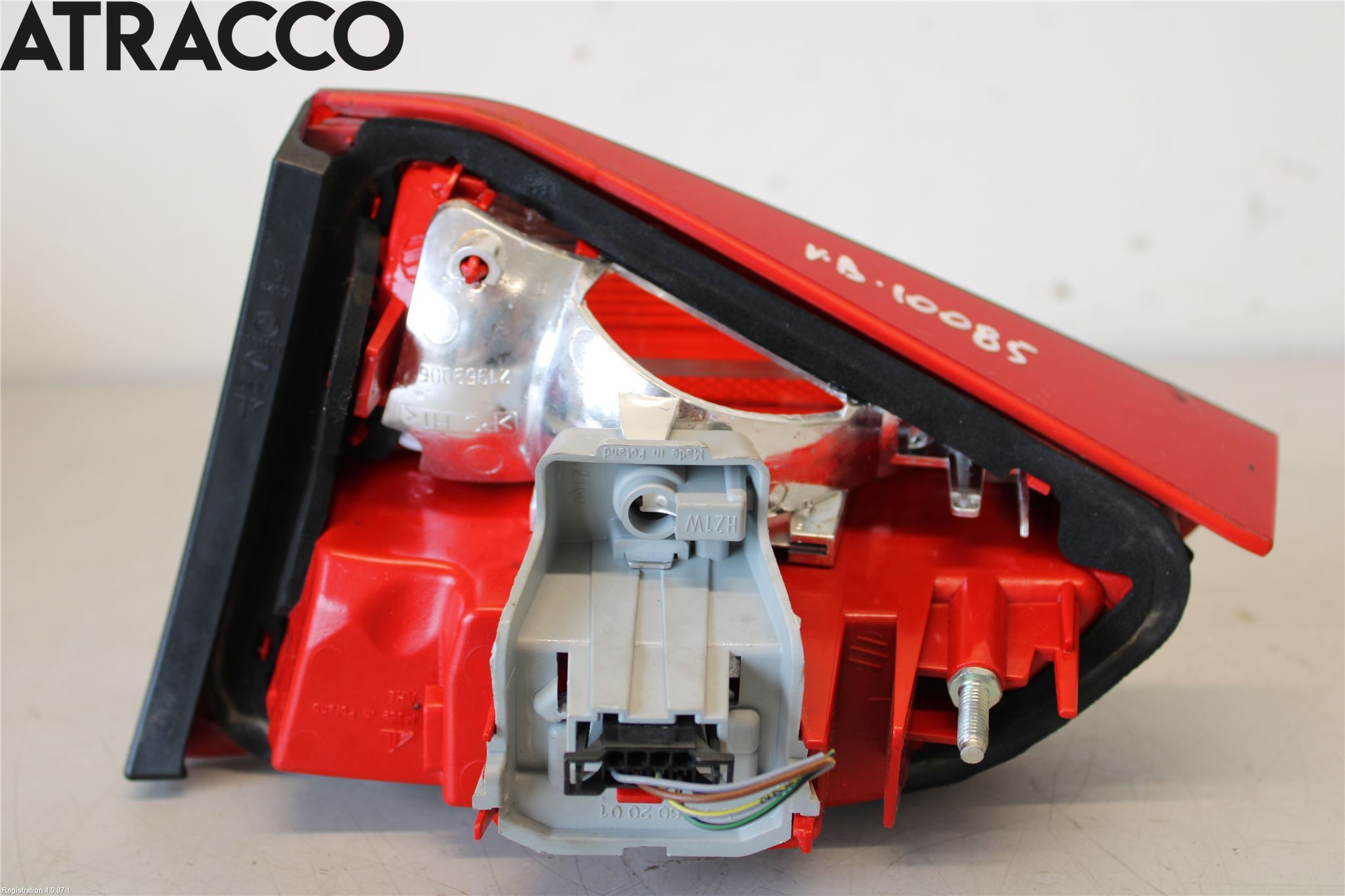 Audi A4/S4 08-11 Baklykt Venstre  På Luke(Indre