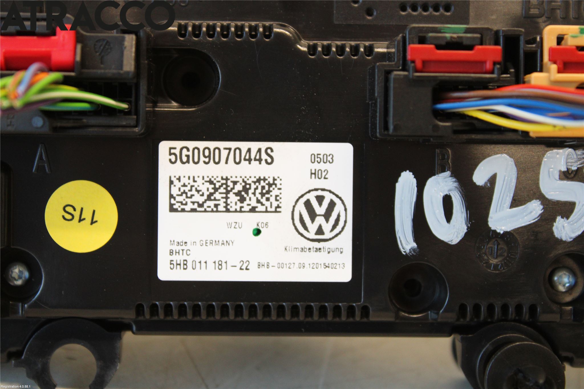 Volkswagen VW GOLF / E-GOLF VII 13-20 Varme Ac Betjening-Display