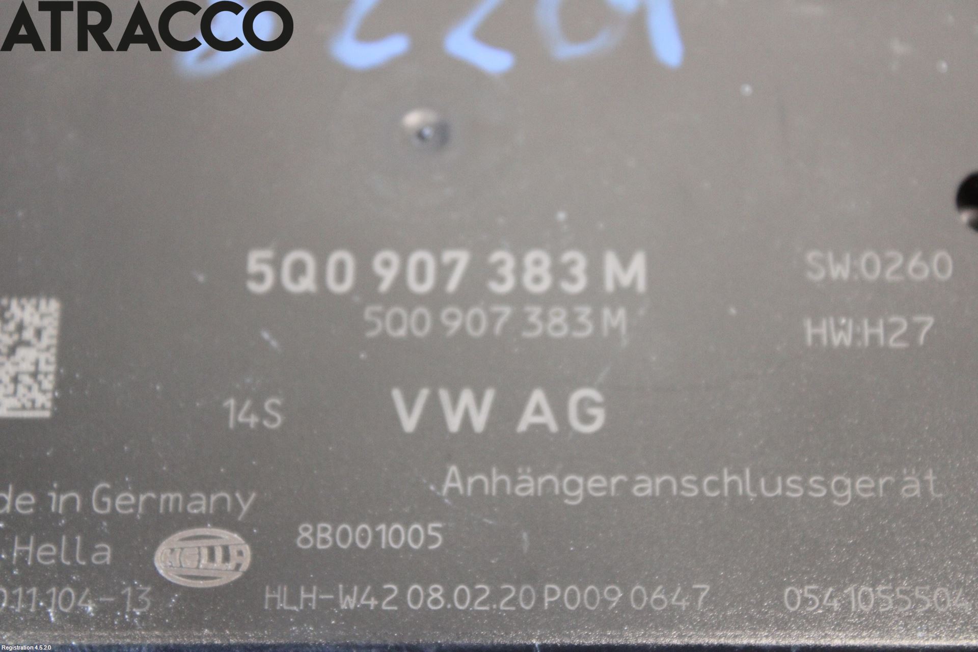 Skoda SUPERB 16-24 Styreenhet Tilhengerfeste