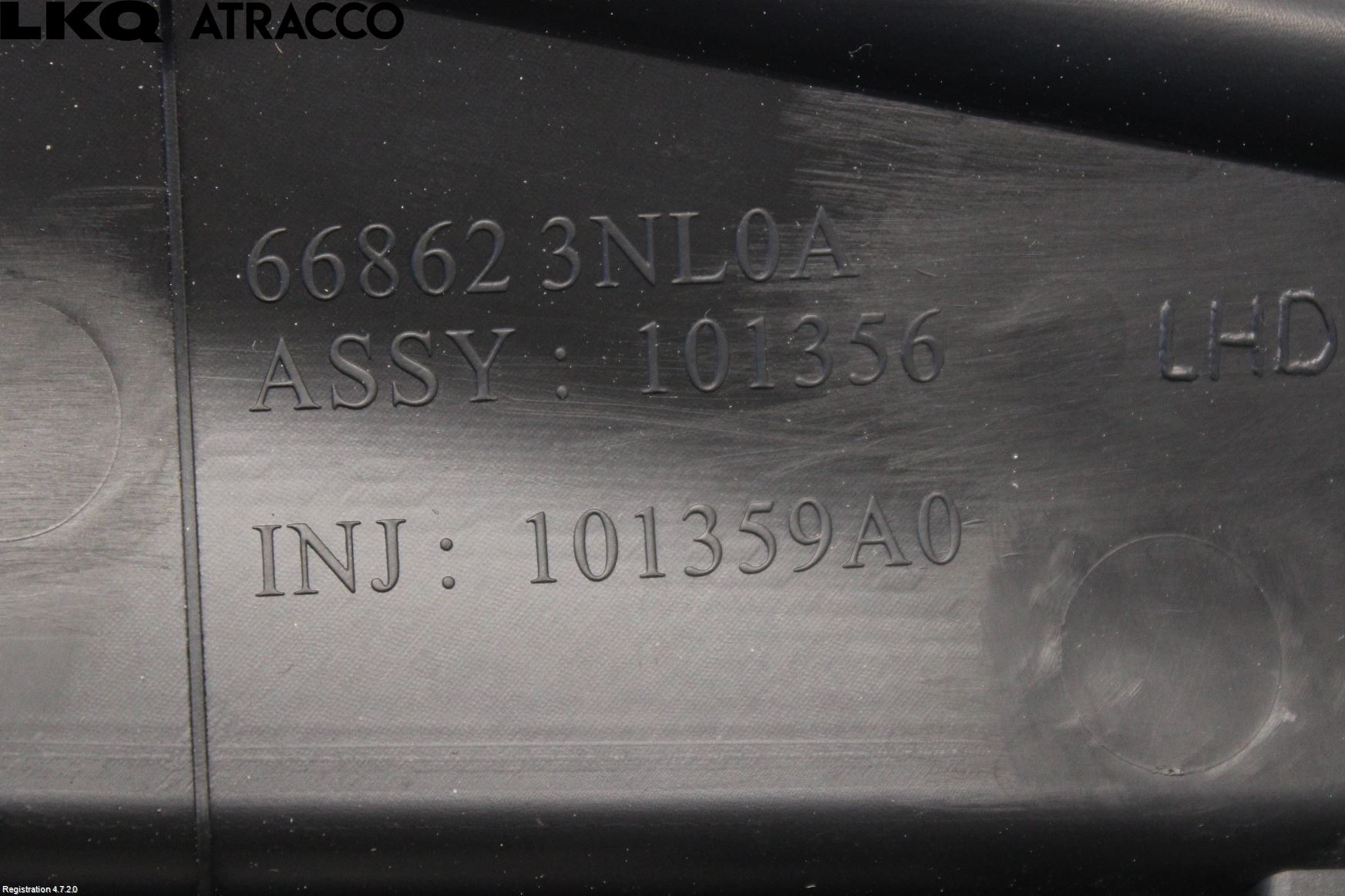 Nissan LEAF 11-17 Visker Deksel-Grill-Under Frr