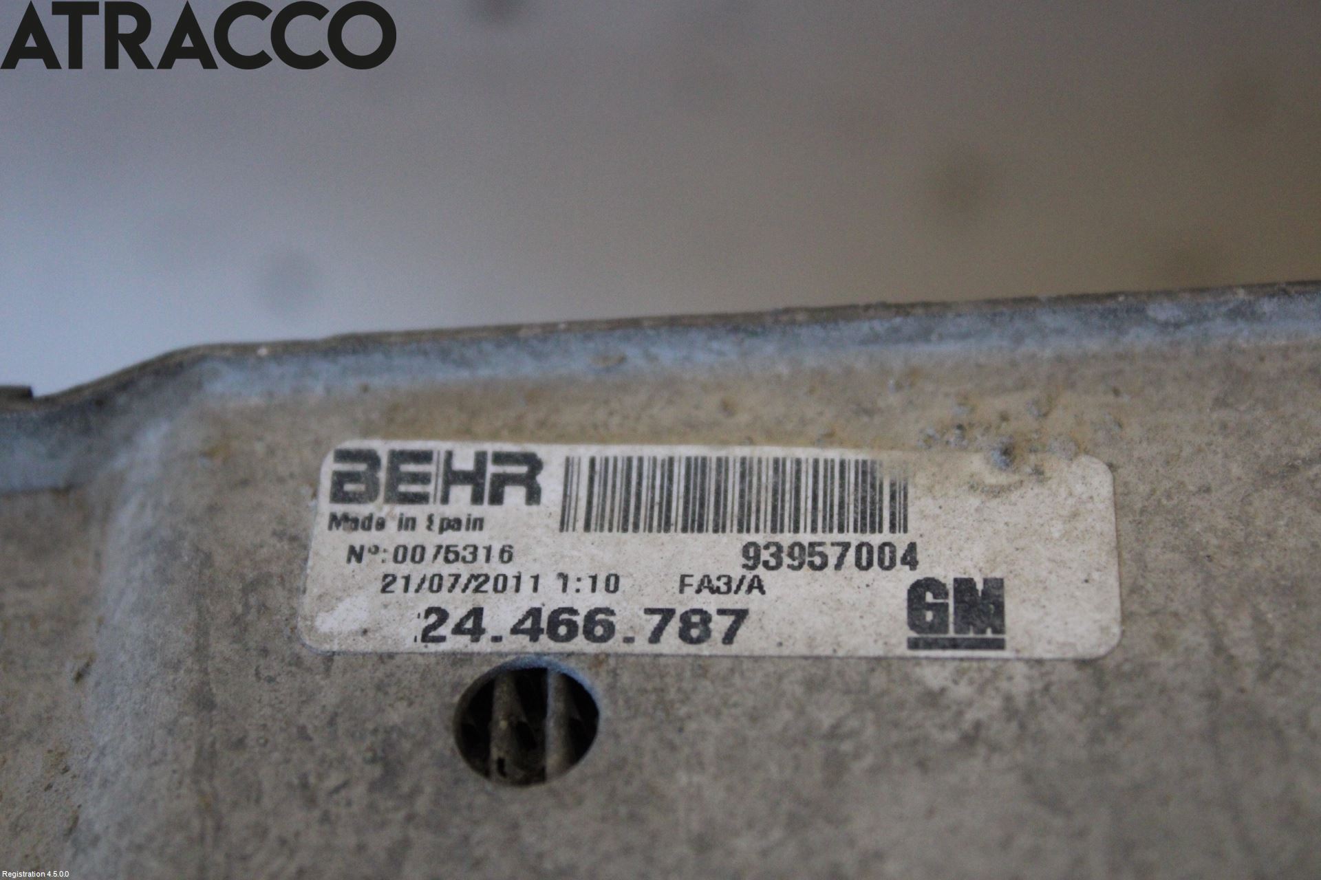 Opel COMBO 02-12 Intercooler Radiator