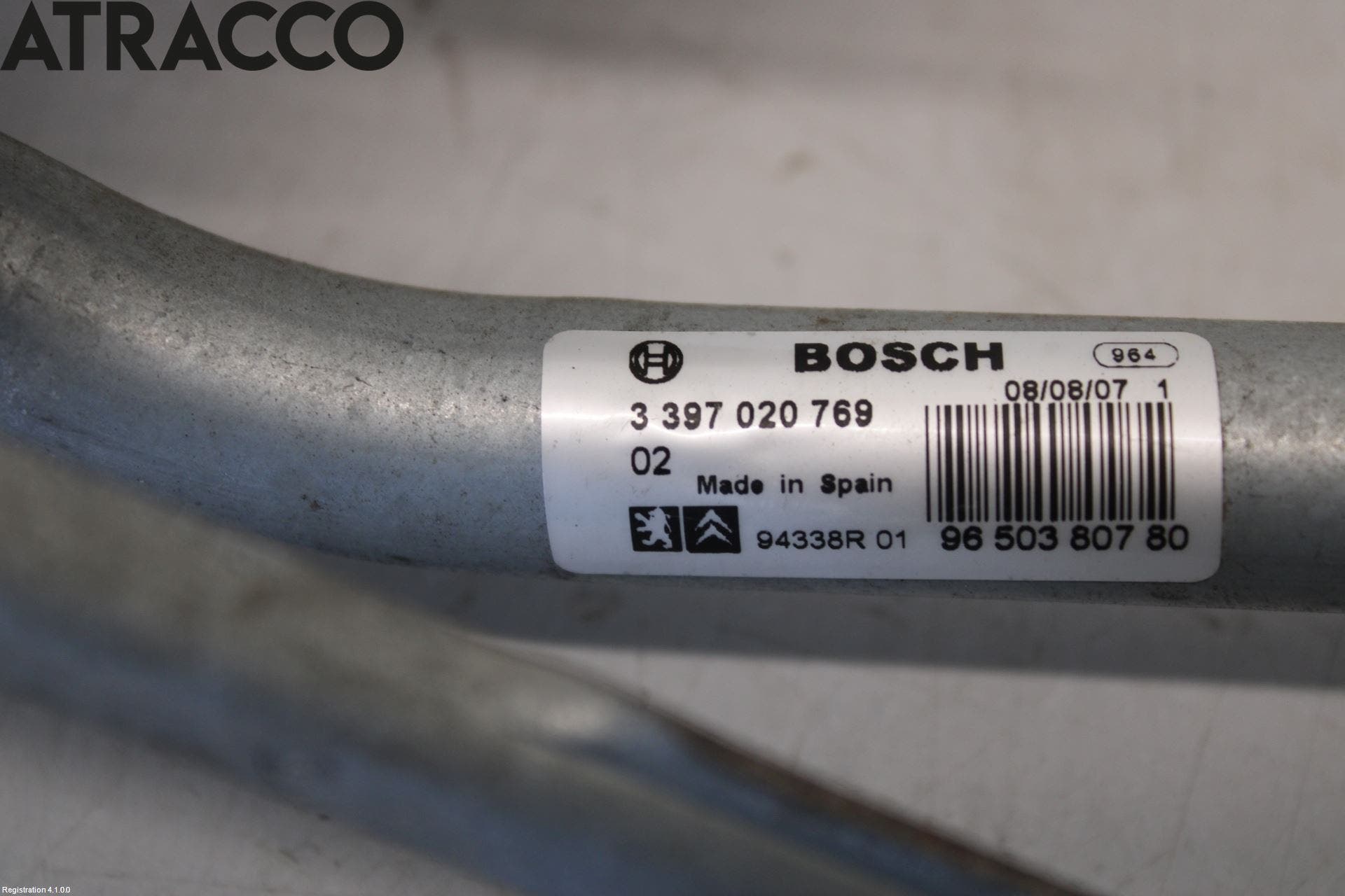 Peugeot 207 Viskermotor Frontrute