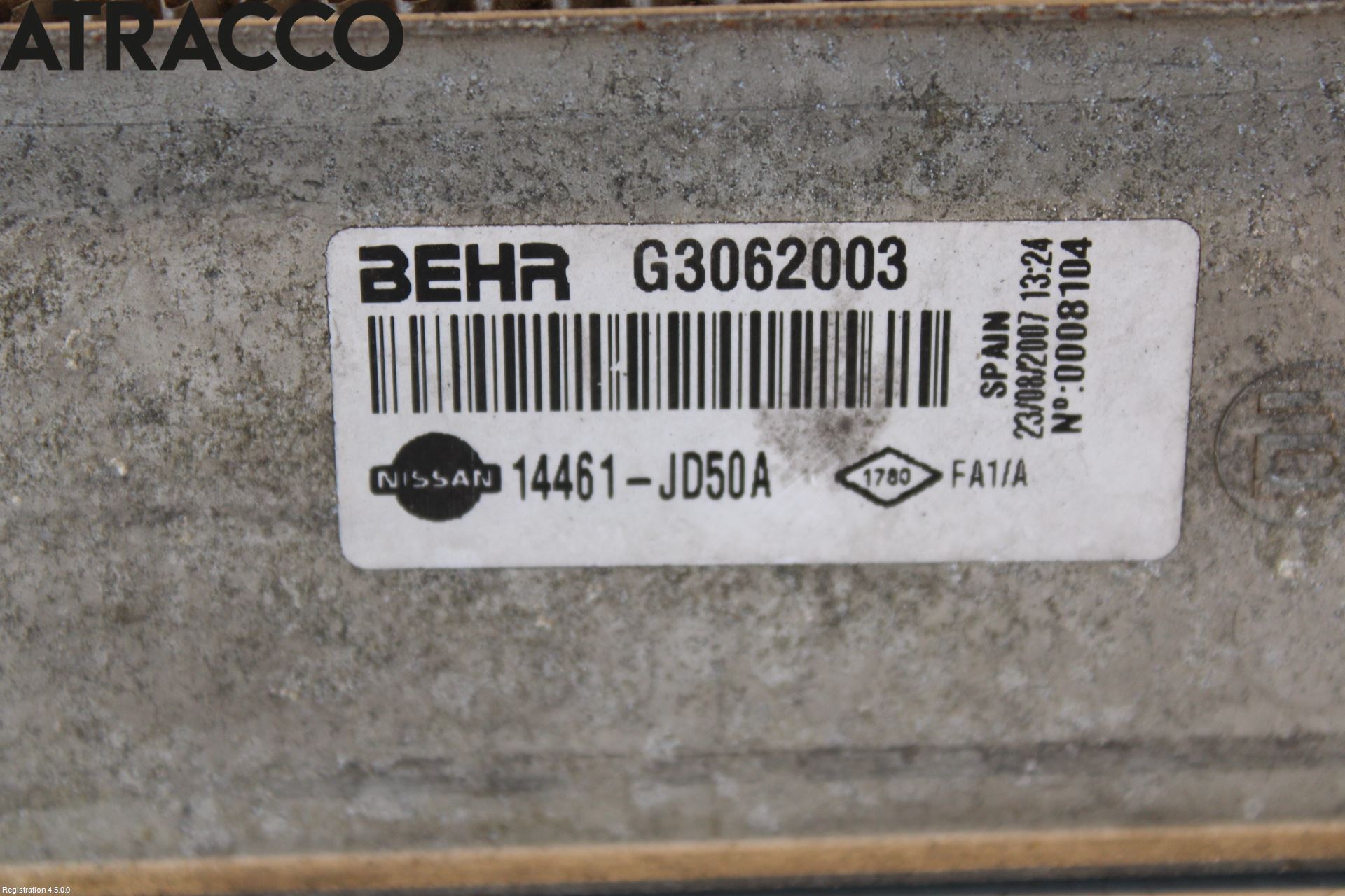 Nissan QASHQAI   07-10 Intercooler Radiator