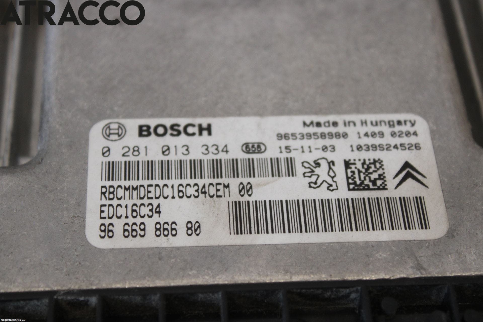 Peugeot 207 Styreenhet Innsprøytning