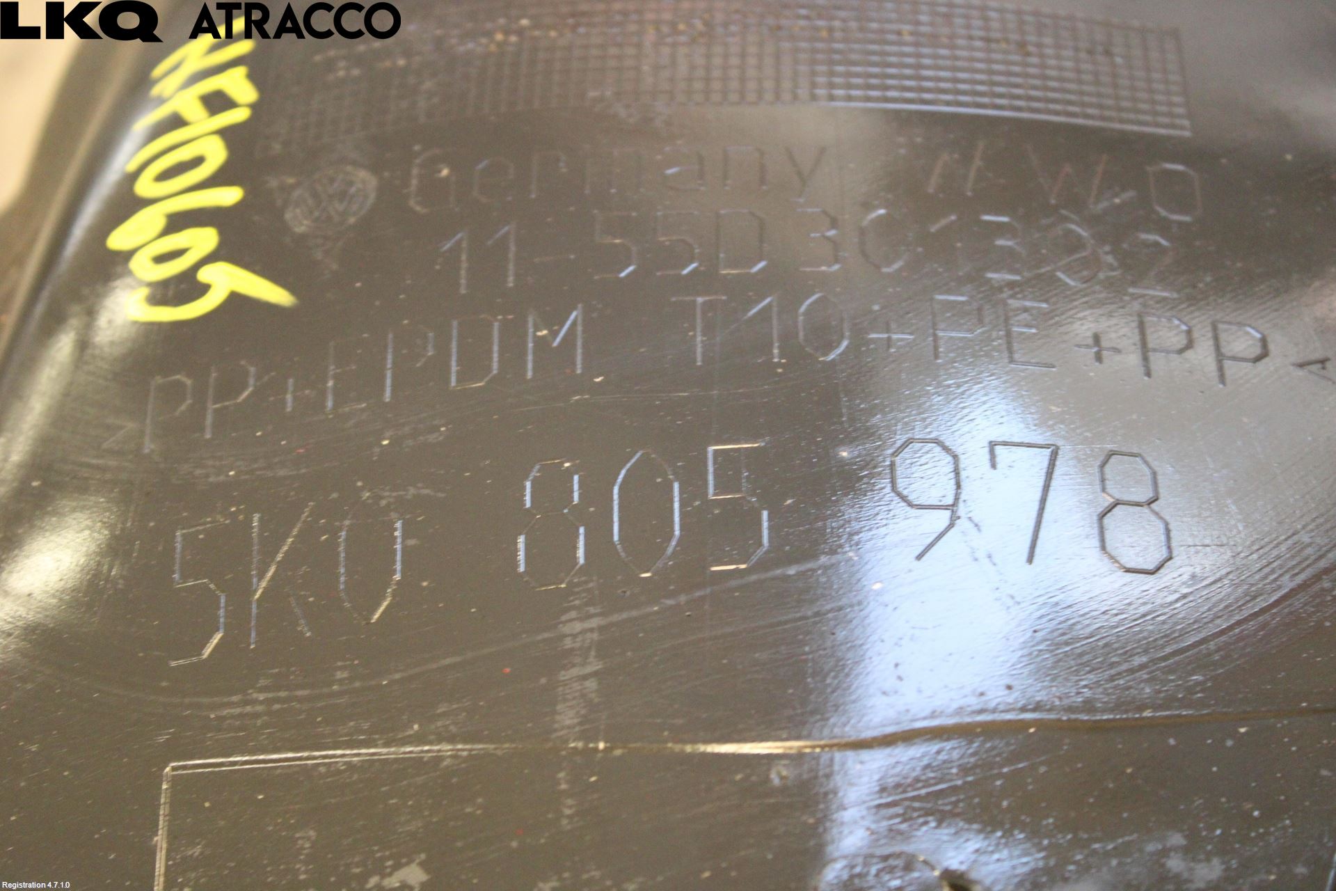 Volkswagen VW GOLF VI 09-13 Skjerm Indre