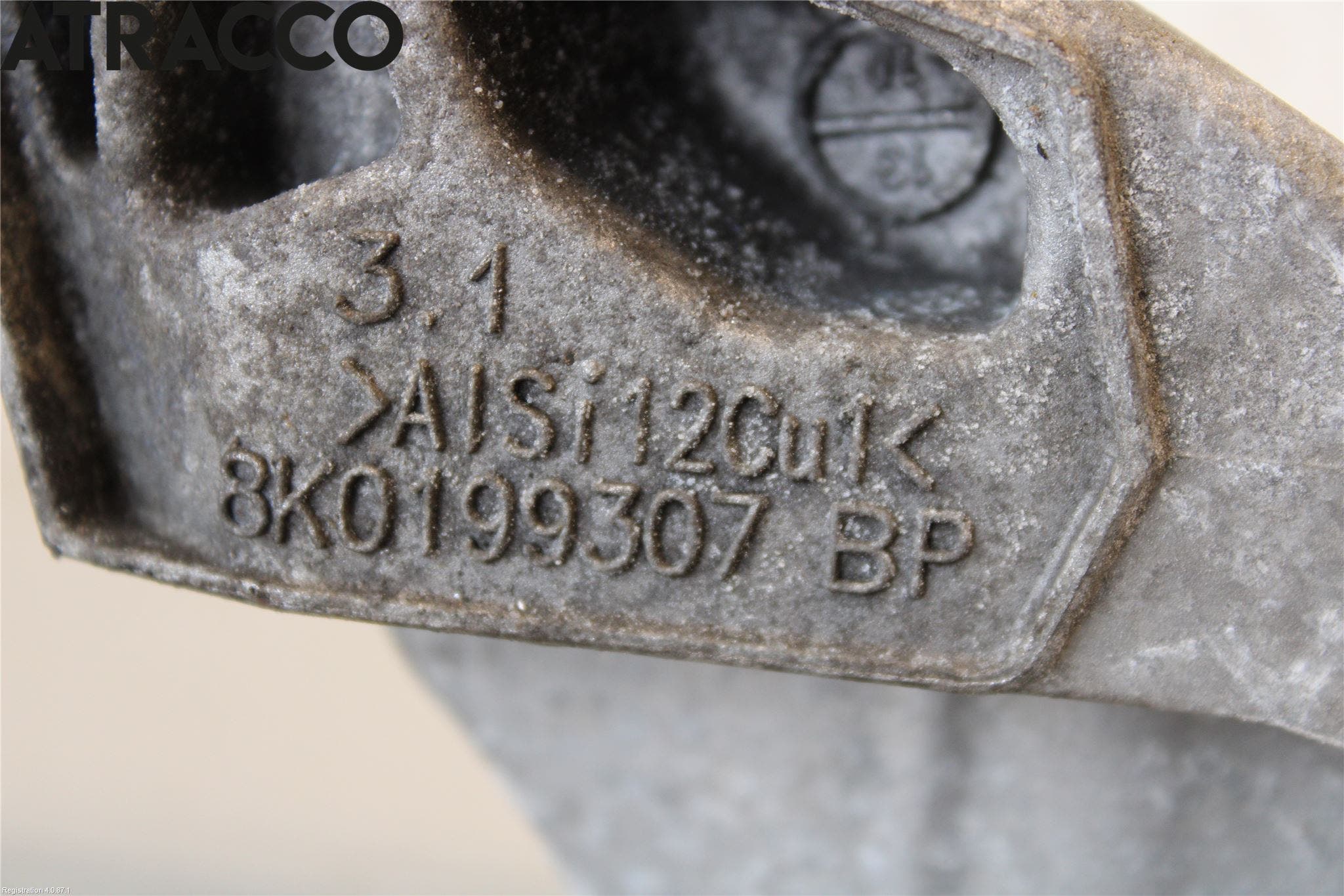 Audi A4/S4 08-11 Motor Feste Stål-Alu