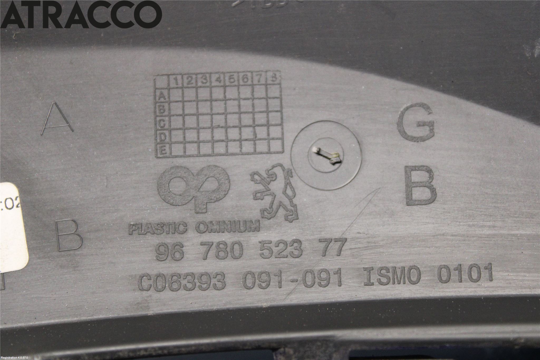 Peugeot 2008 13-20 Støtfanger Bak Hjørne Venstre