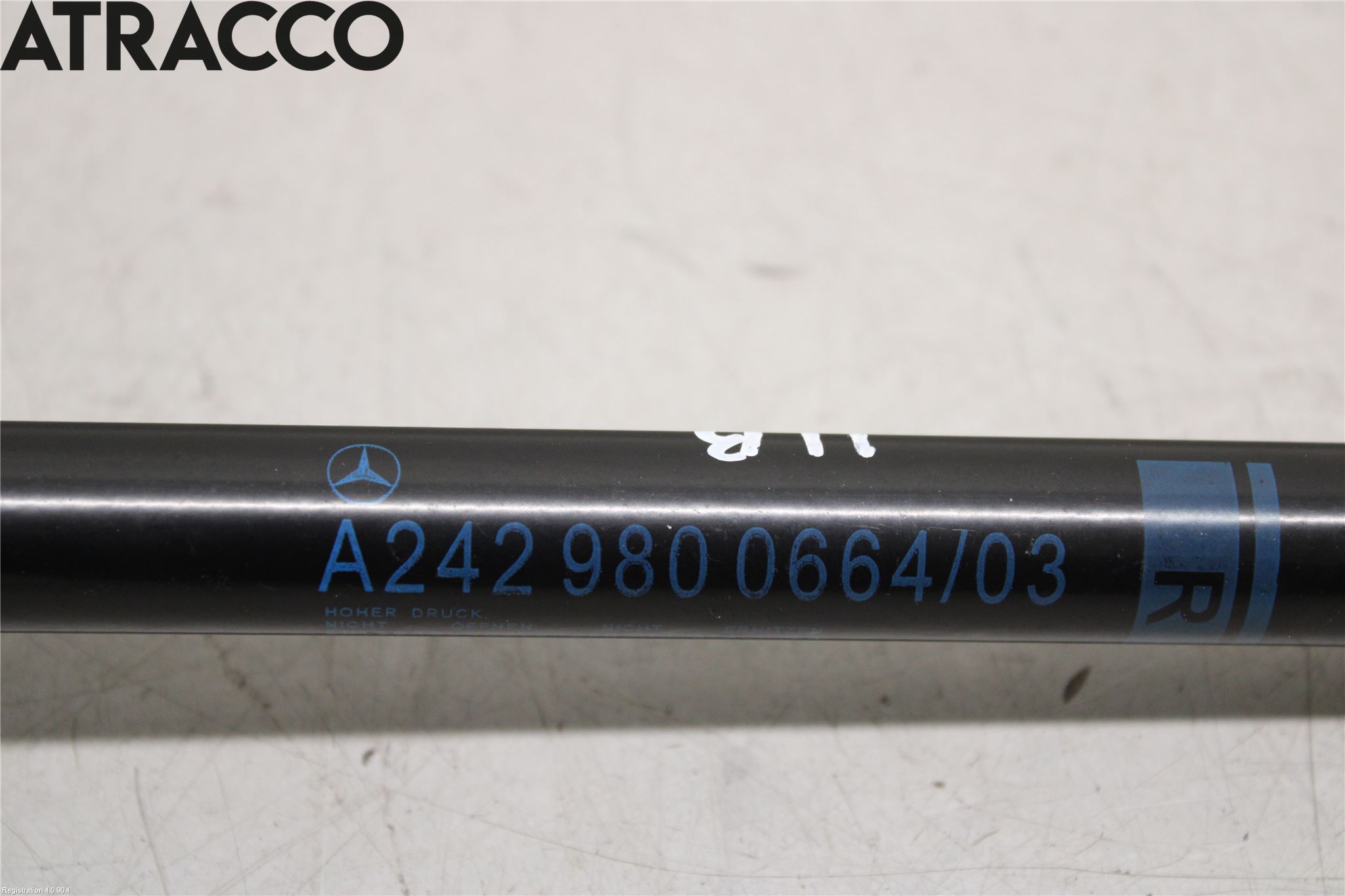 Mercedes-Benz MB B-KLASS (W246/W242) 12-19 Bakluke Demper-Gassfjær