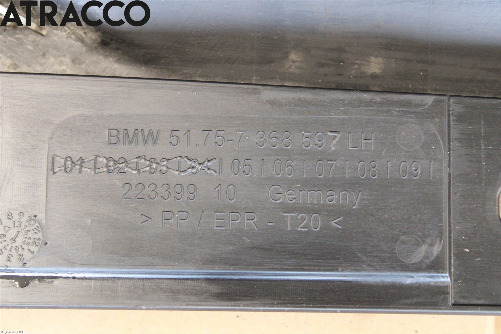 BMW i3 I01 13-22 Kanalskjørt Venstre