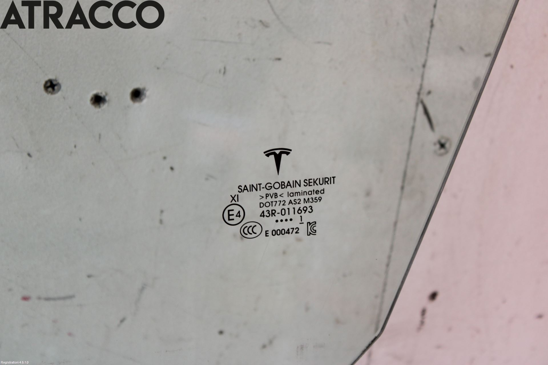 Tesla MODEL 3 17- Dørrute Foran Venstre 4 Dørs