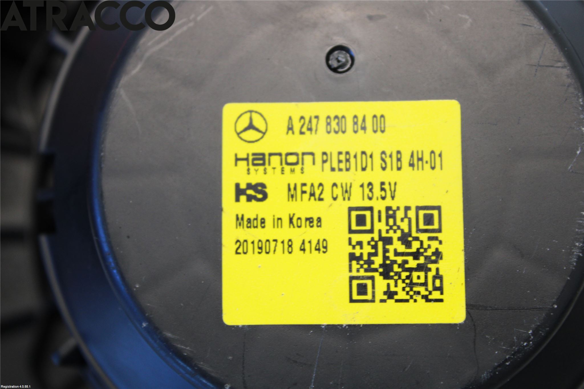 Mercedes-Benz MB B-KLASS (W246/W242) 12-19 Varmeapparat Viftemotor
