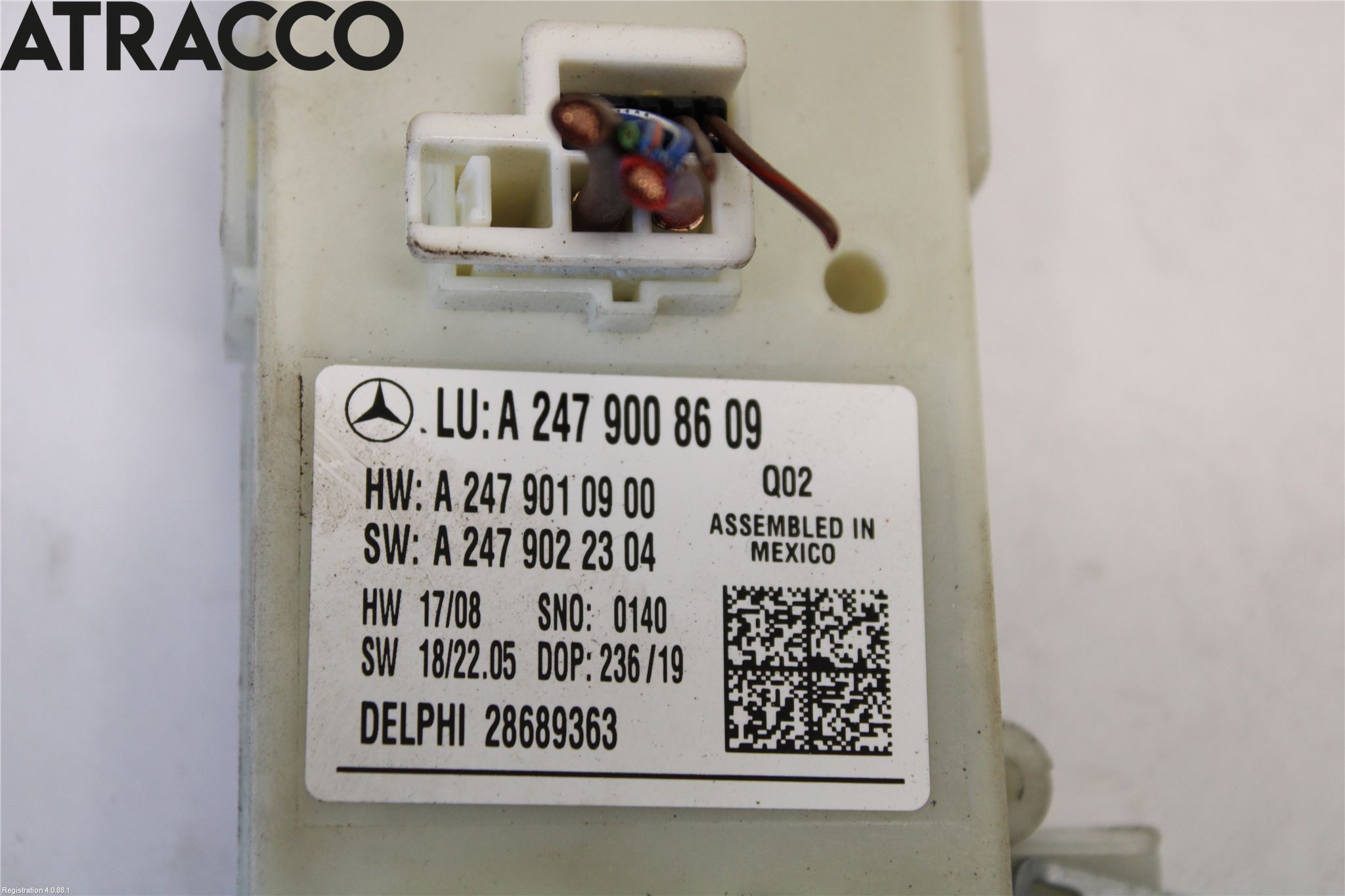 Mercedes-Benz MB B-KLASS (W246/W242) 12-19 Styreenhet Bakluke