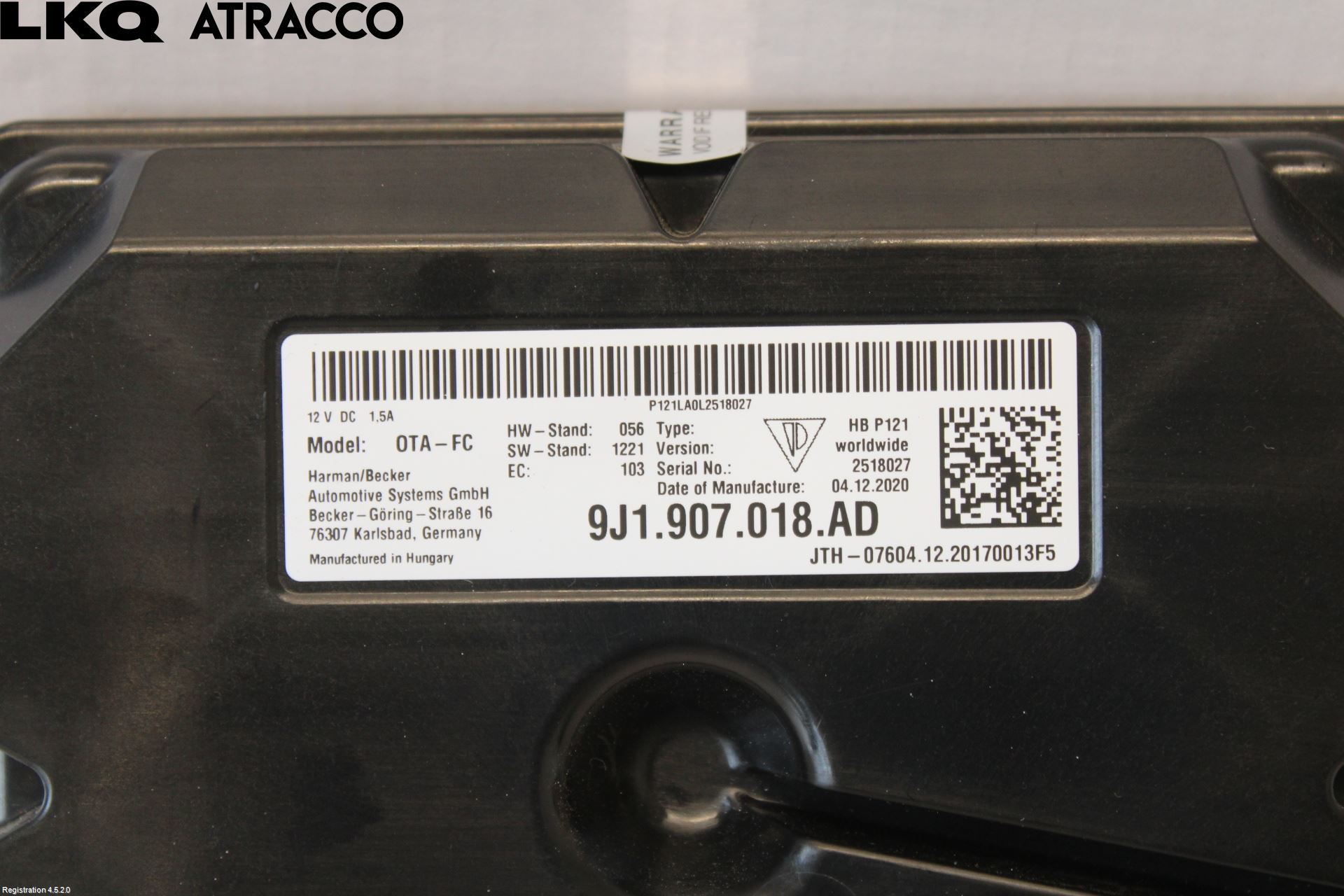 Porsche TAYCAN 20- Styreenhet Øvrig