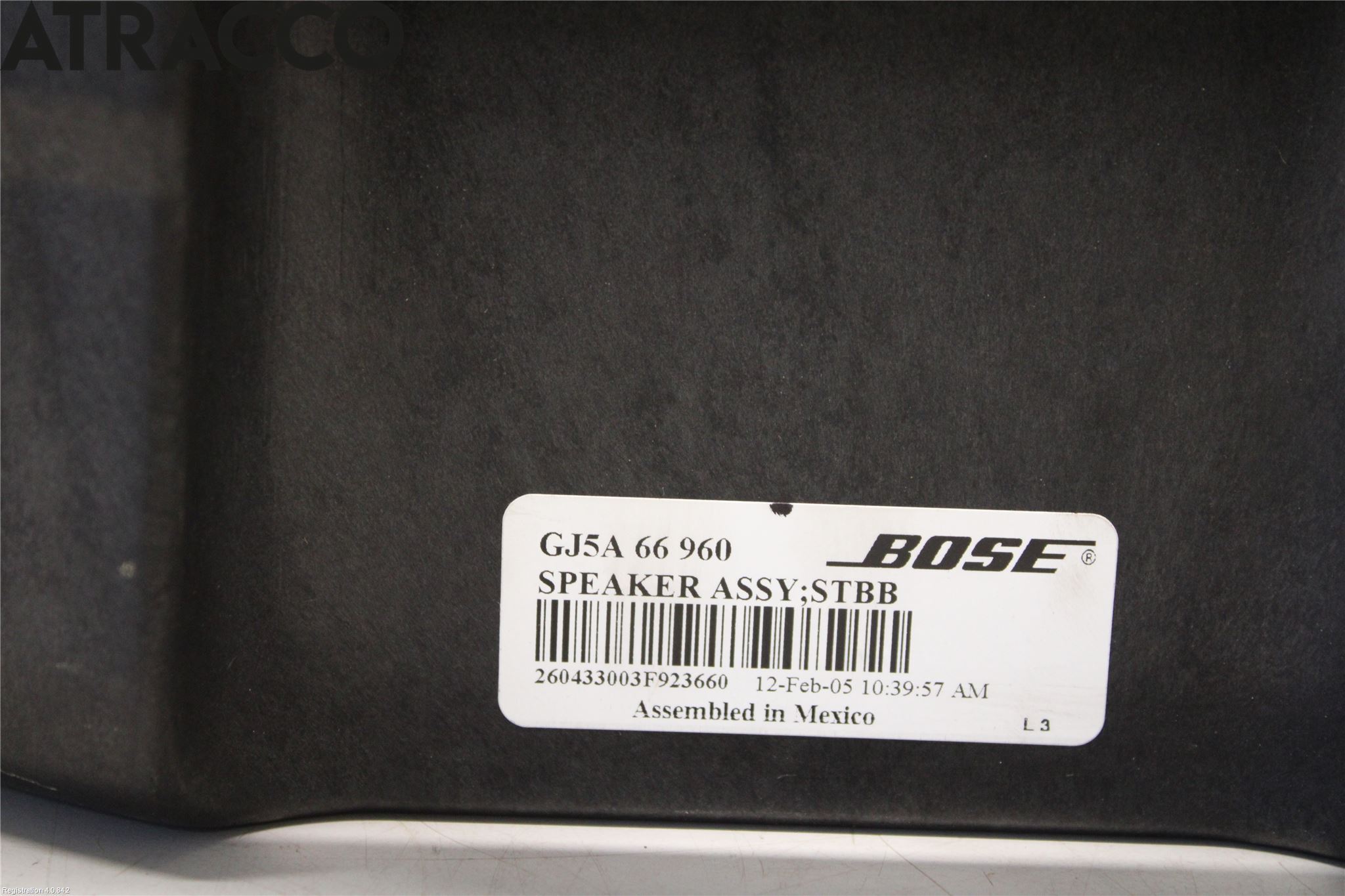 Mazda 6 02-08 Innr Høyttaler