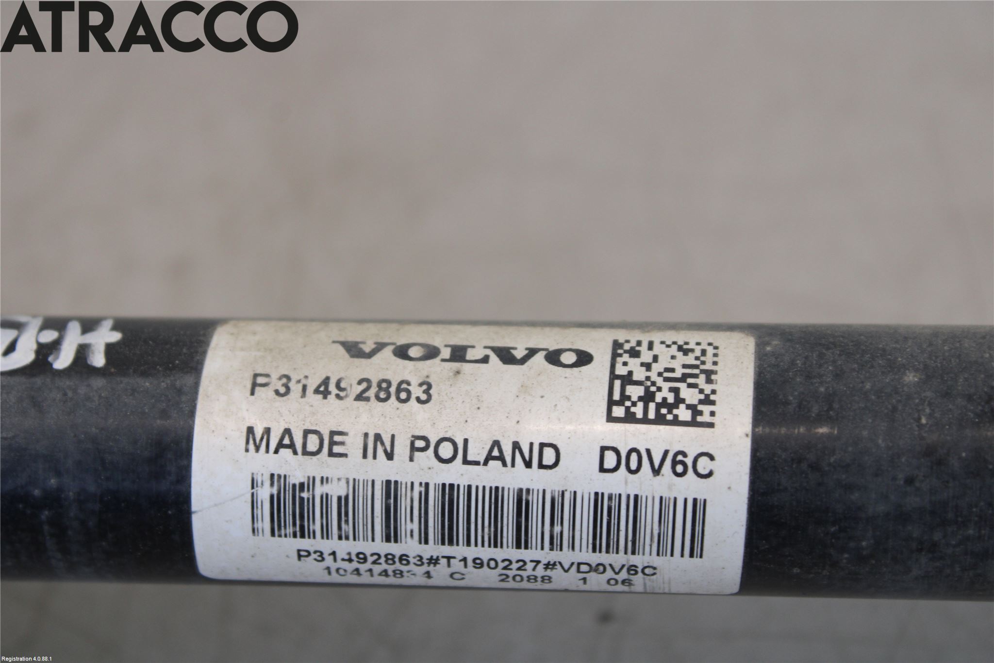 Volvo V60 19- Drivaksel Bak Kompl Høyre