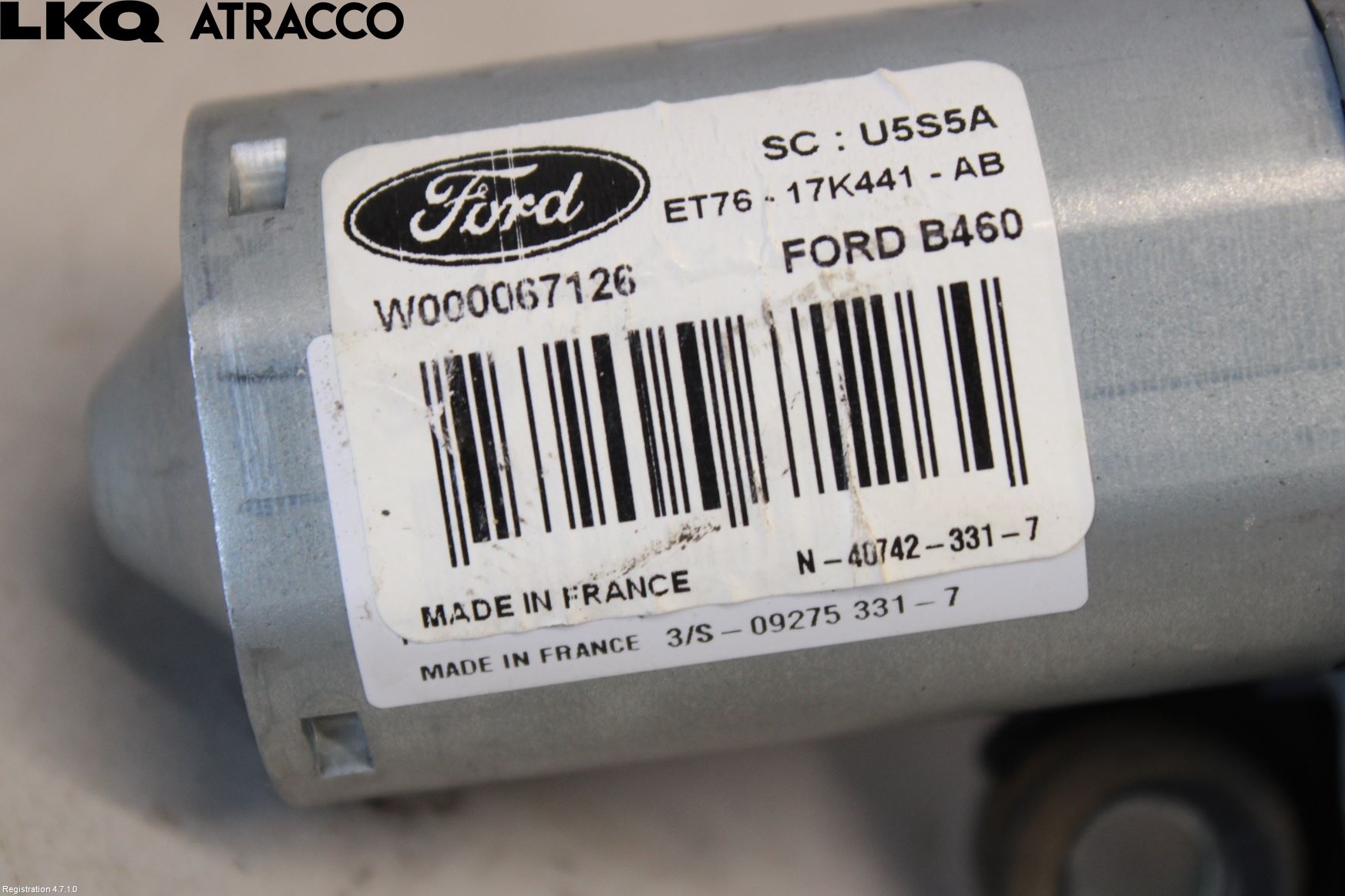 Ford TRANSIT CONNECT 09-13 Viskermotor Bakluke