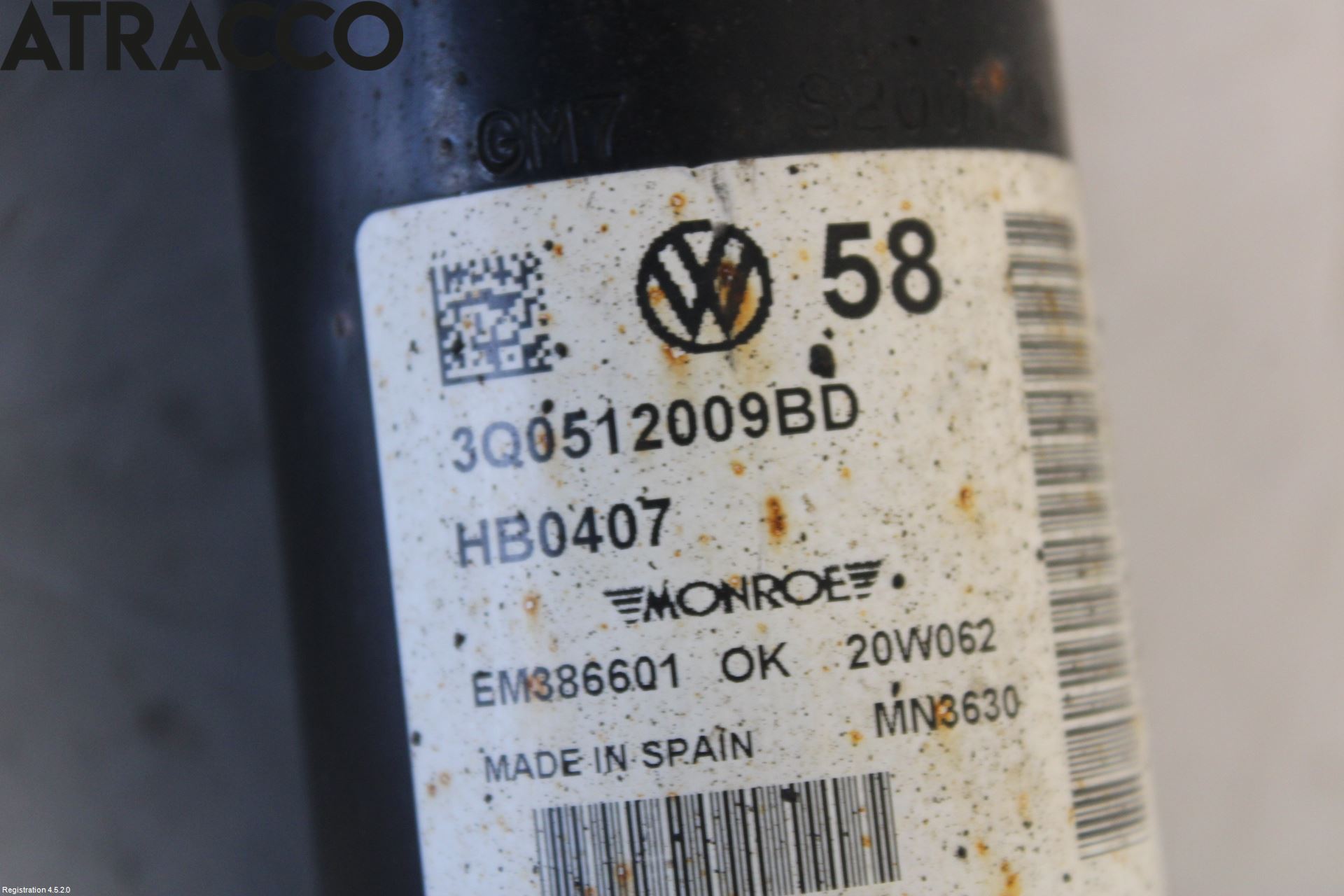 Skoda SUPERB 16-24 Støtdemper Bak