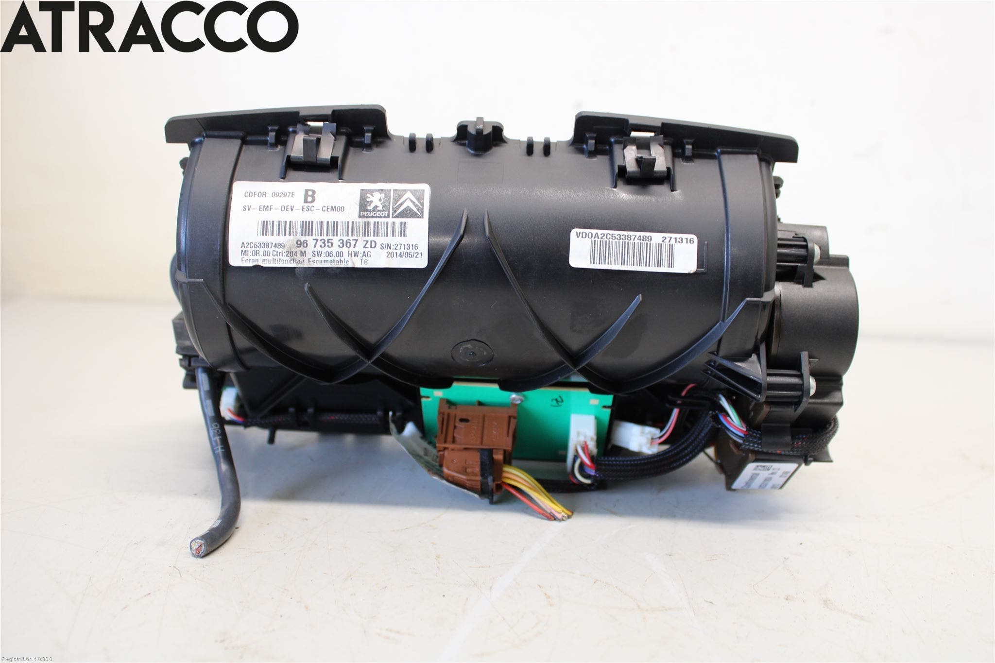 Peugeot 3008 09-16 Multifunktionsdisplay