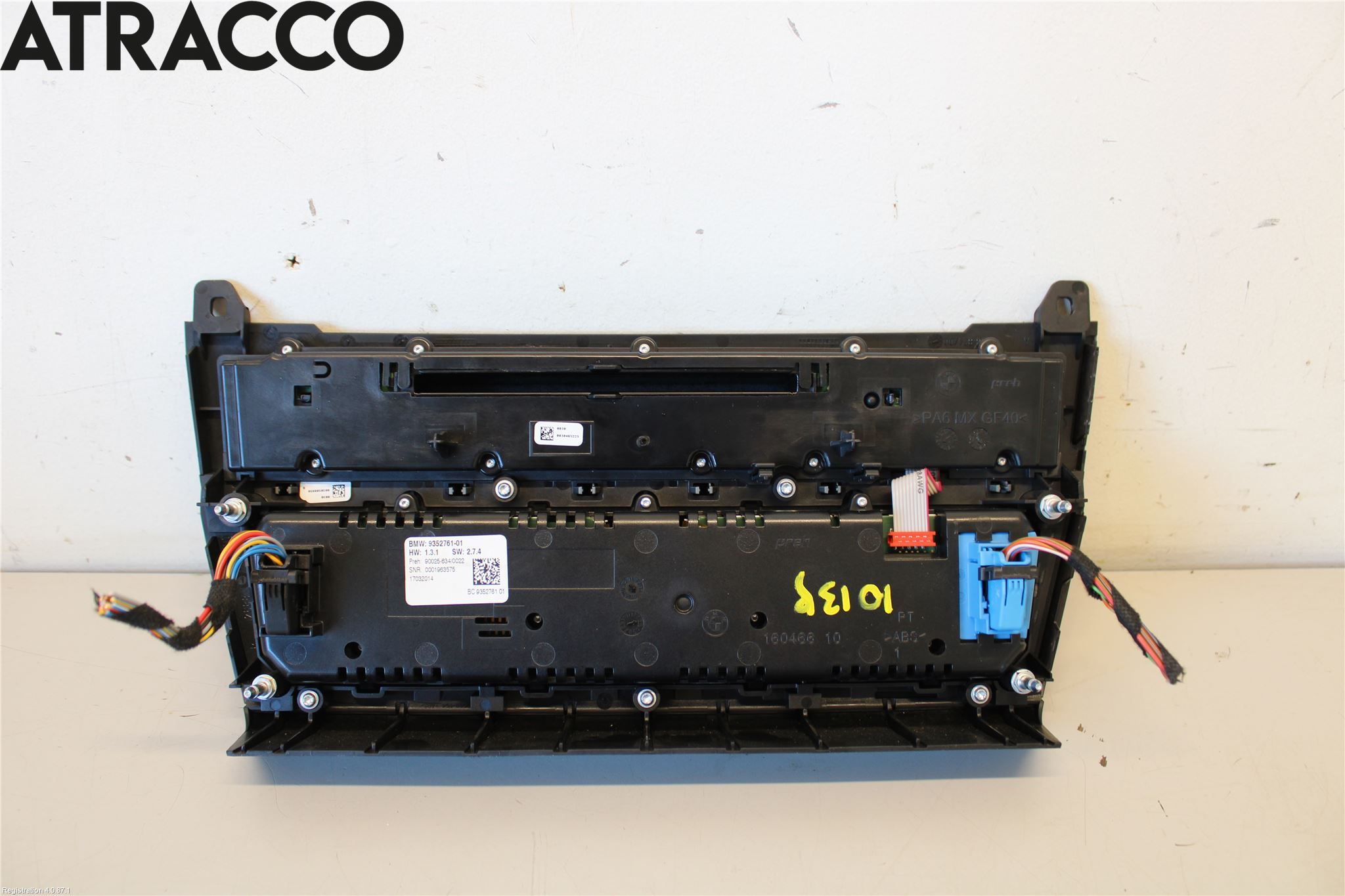 BMW 5 F10/F11/F18 09-17 Varme Ac Betjening-Display