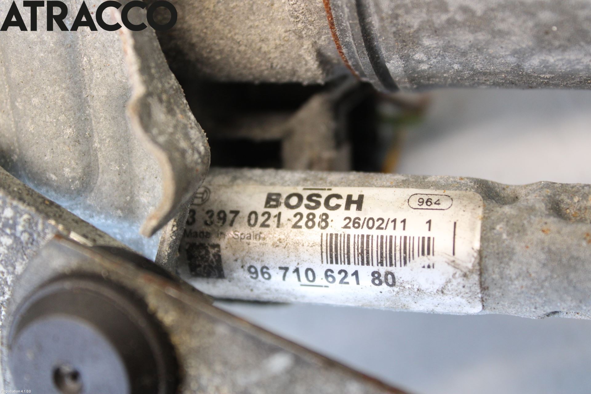 Peugeot 5008 10-16 Viskermotor Frontrute