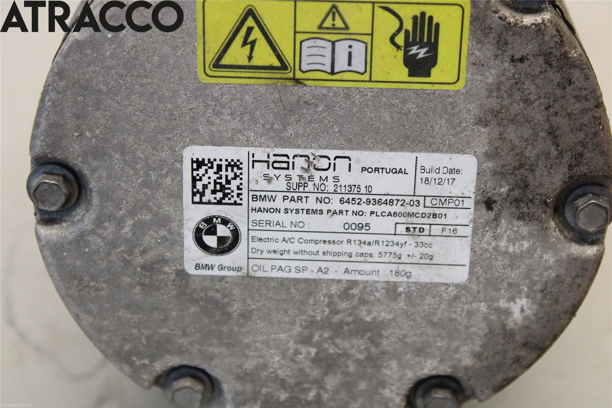 BMW 5 G30/G31/F90 17-23 Varme Ac Kompressor