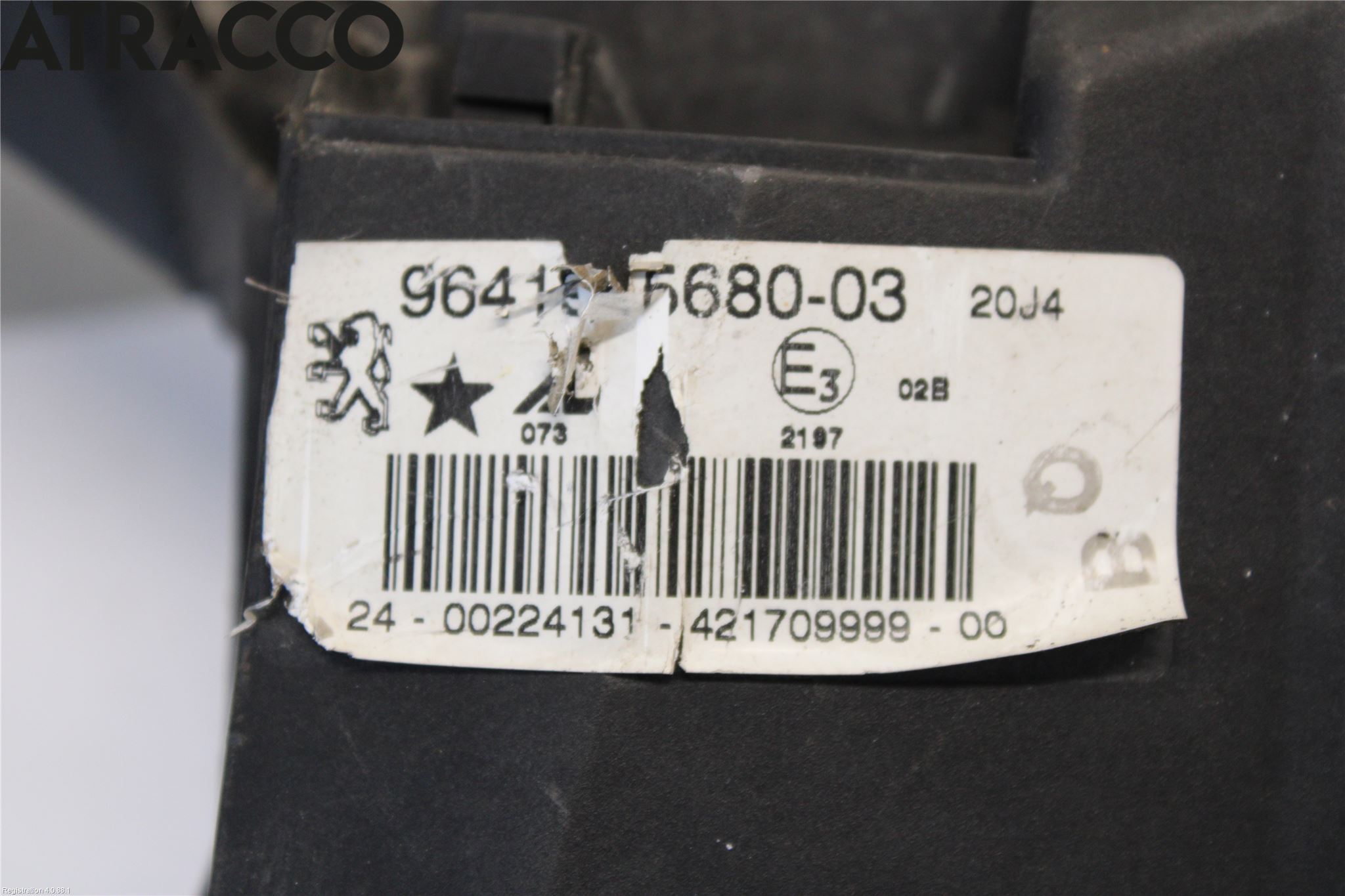 Peugeot 407 Frontlykt-Kurve-Tåkelys