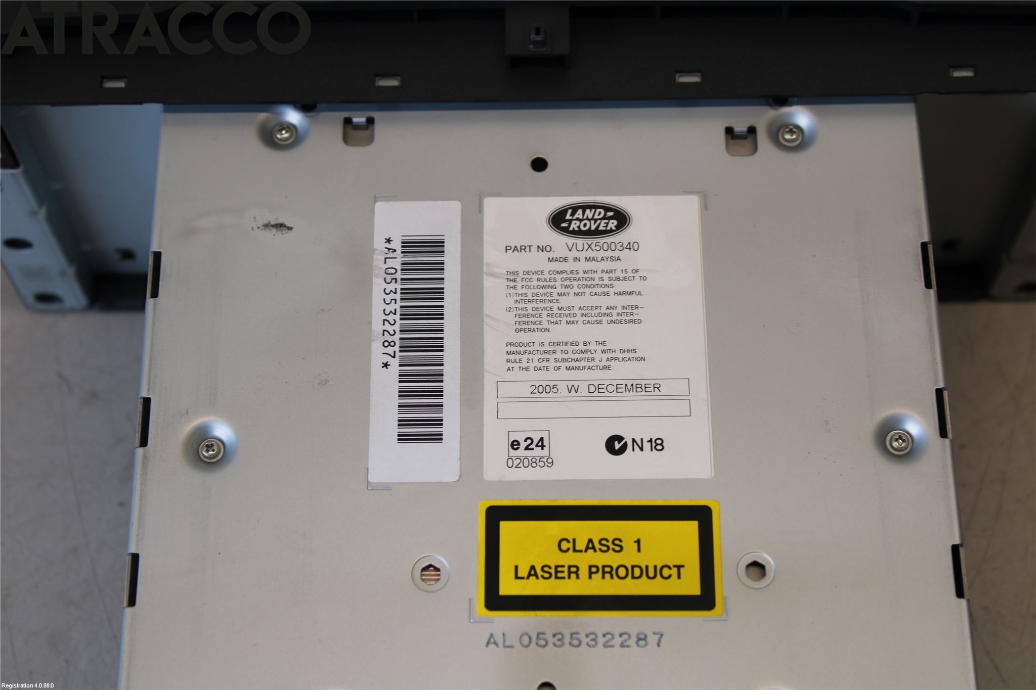 Landrover RANGE ROVER SPORT (L320) 05-09 Stereo Radio Med Cd