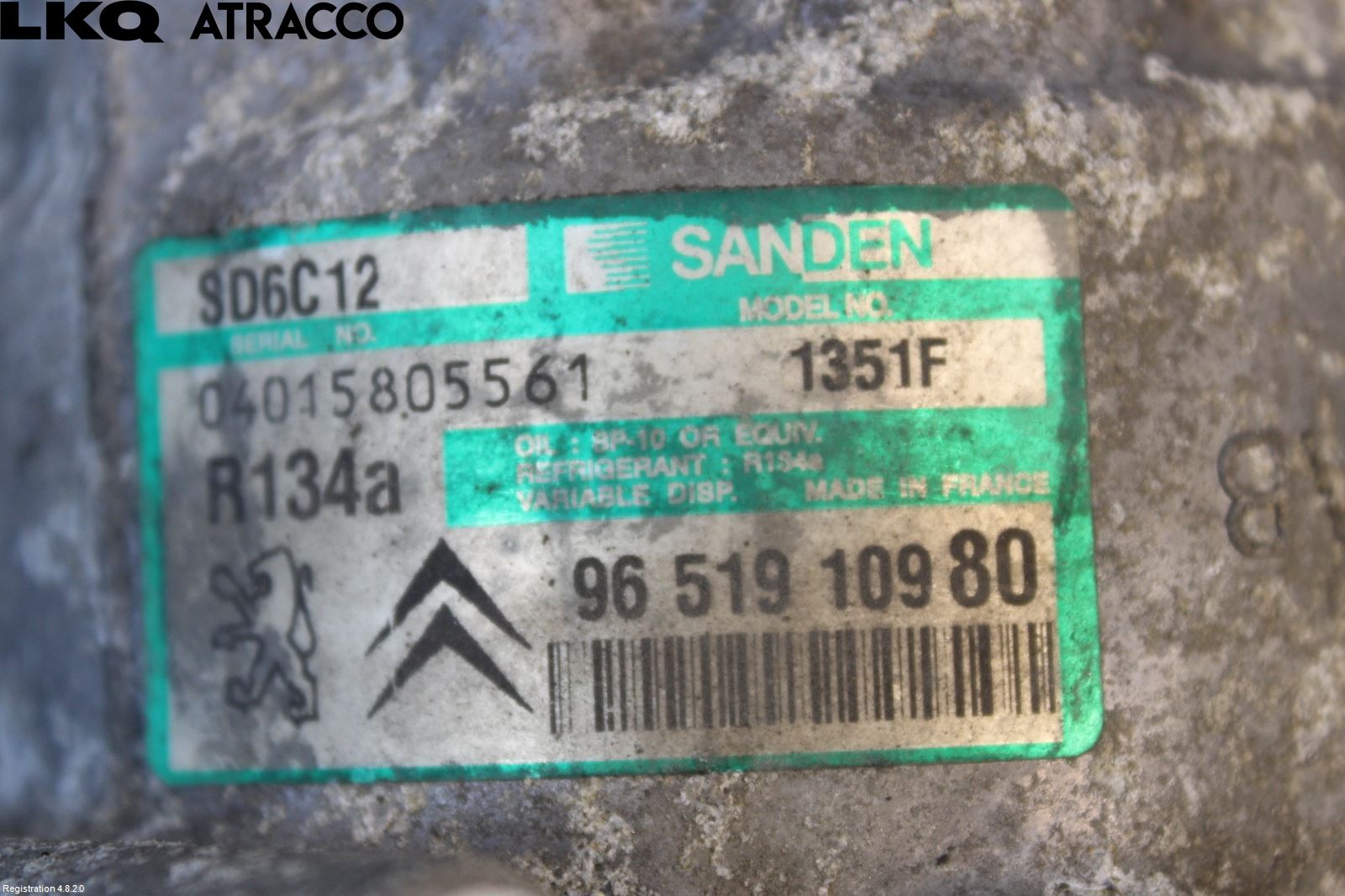 Peugeot 307     01-05 Varme Ac Kompressor