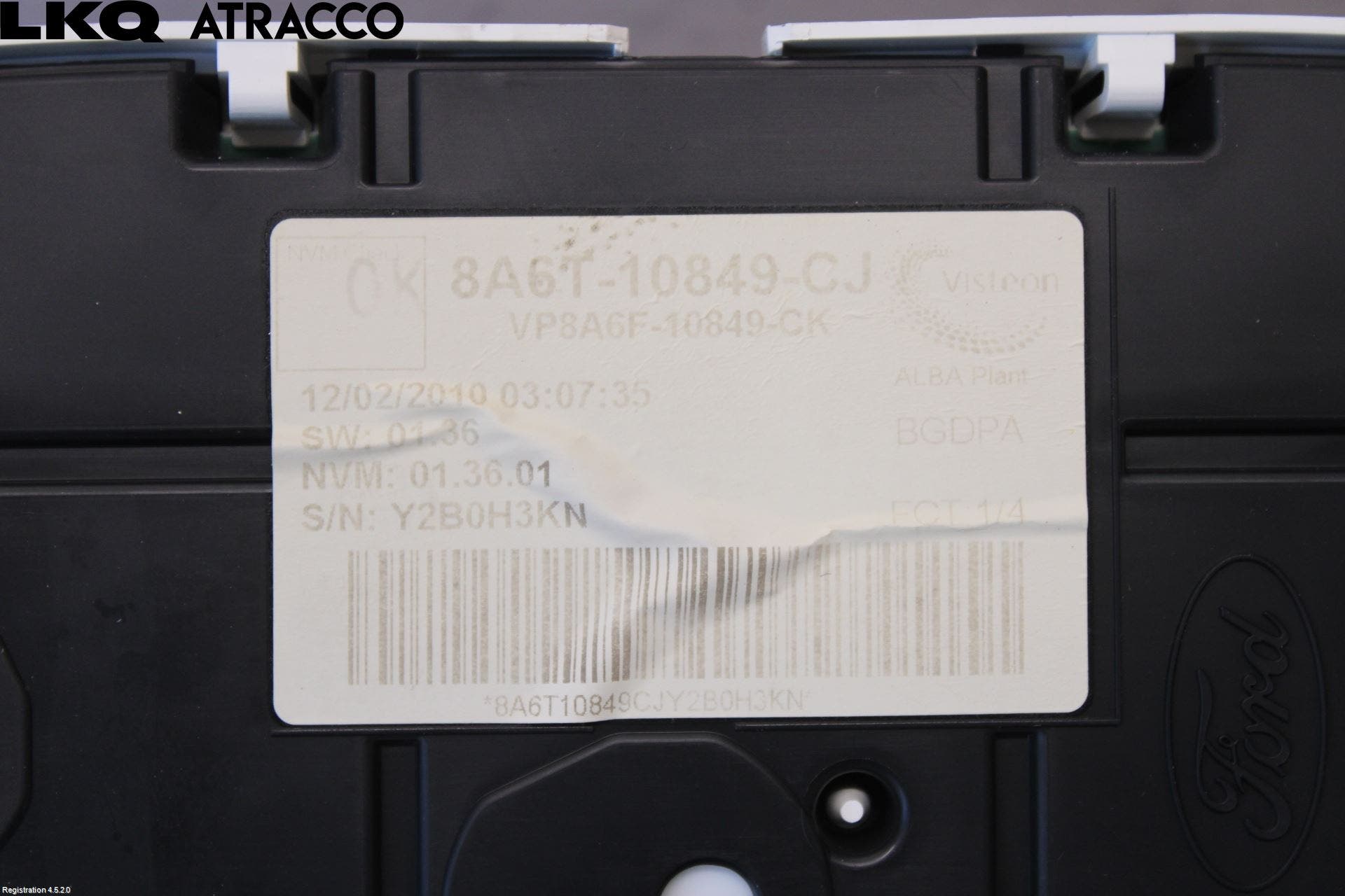 Ford FIESTA 09-12 Instr Kombinert