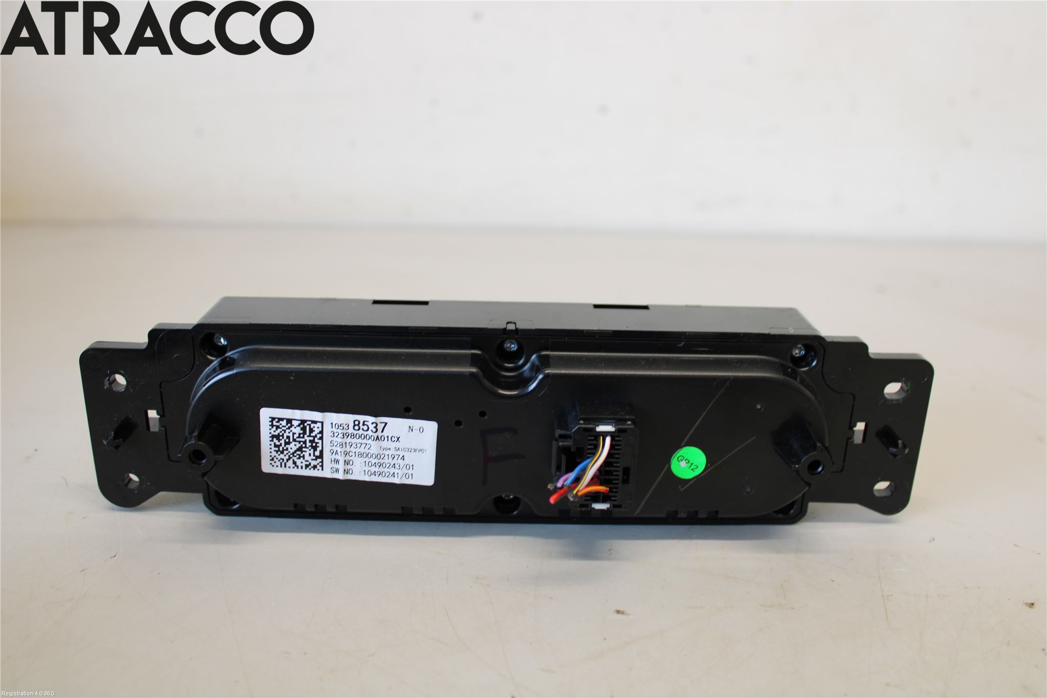 MG ZS EV 20- Varme Ac Betjening-Display