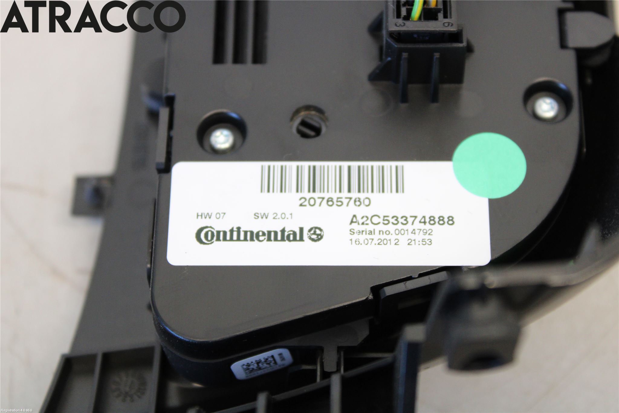 Opel ZAFIRA C 12-19 Varme Ac Betjening-Display