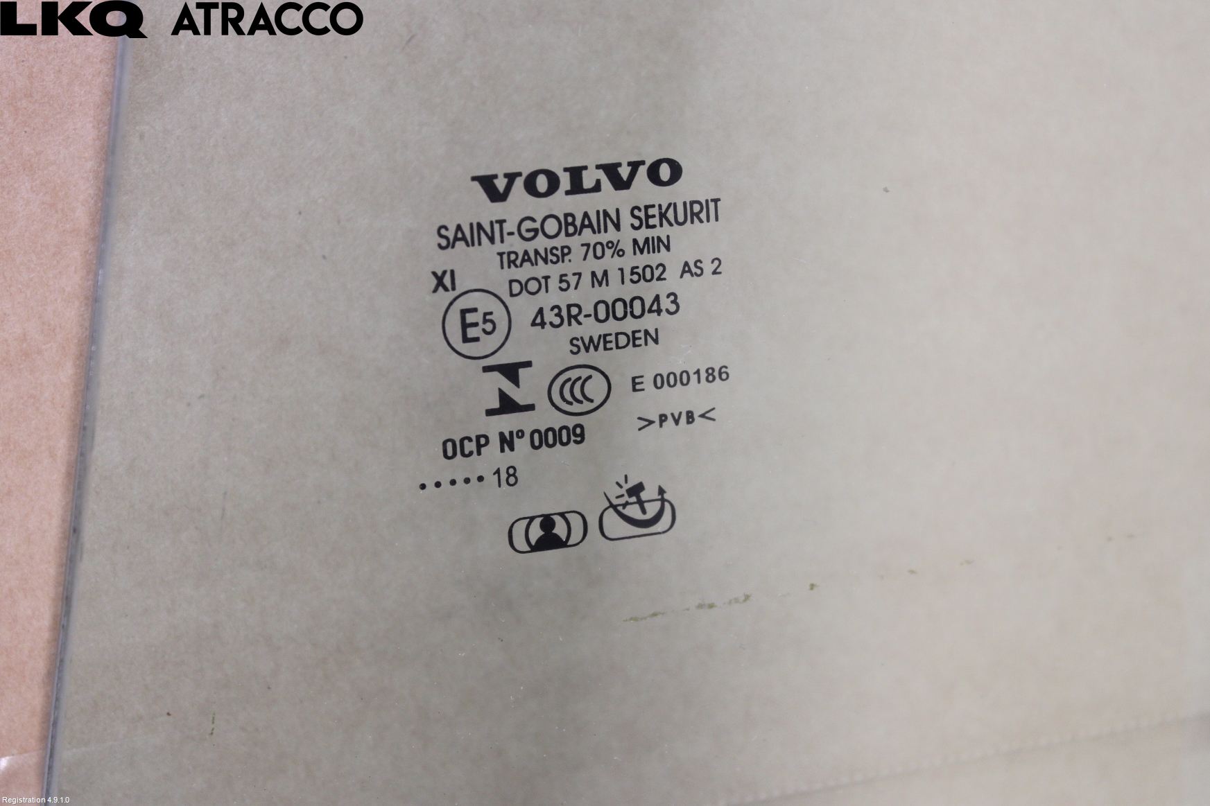 Volvo V60 14-18 Dørrute Bak Venstre 4Dørs