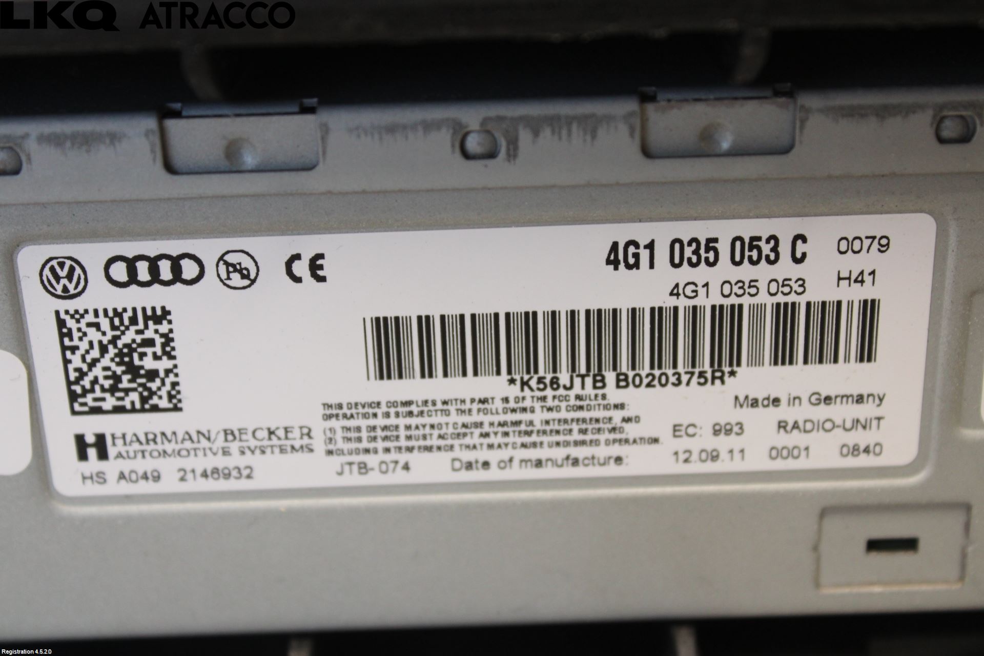 Audi S5 07- Stereo Radio Øvrig