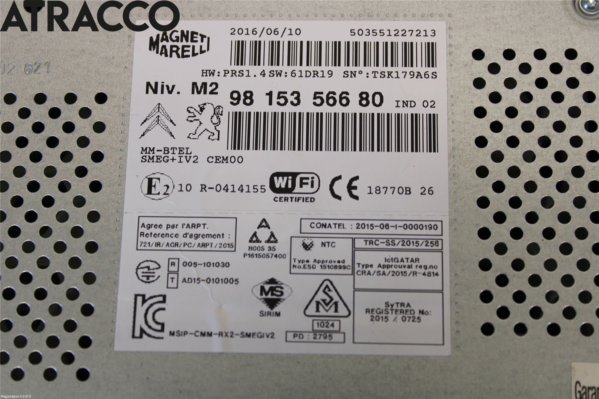 Peugeot 2008 13-20 Stereo Radio