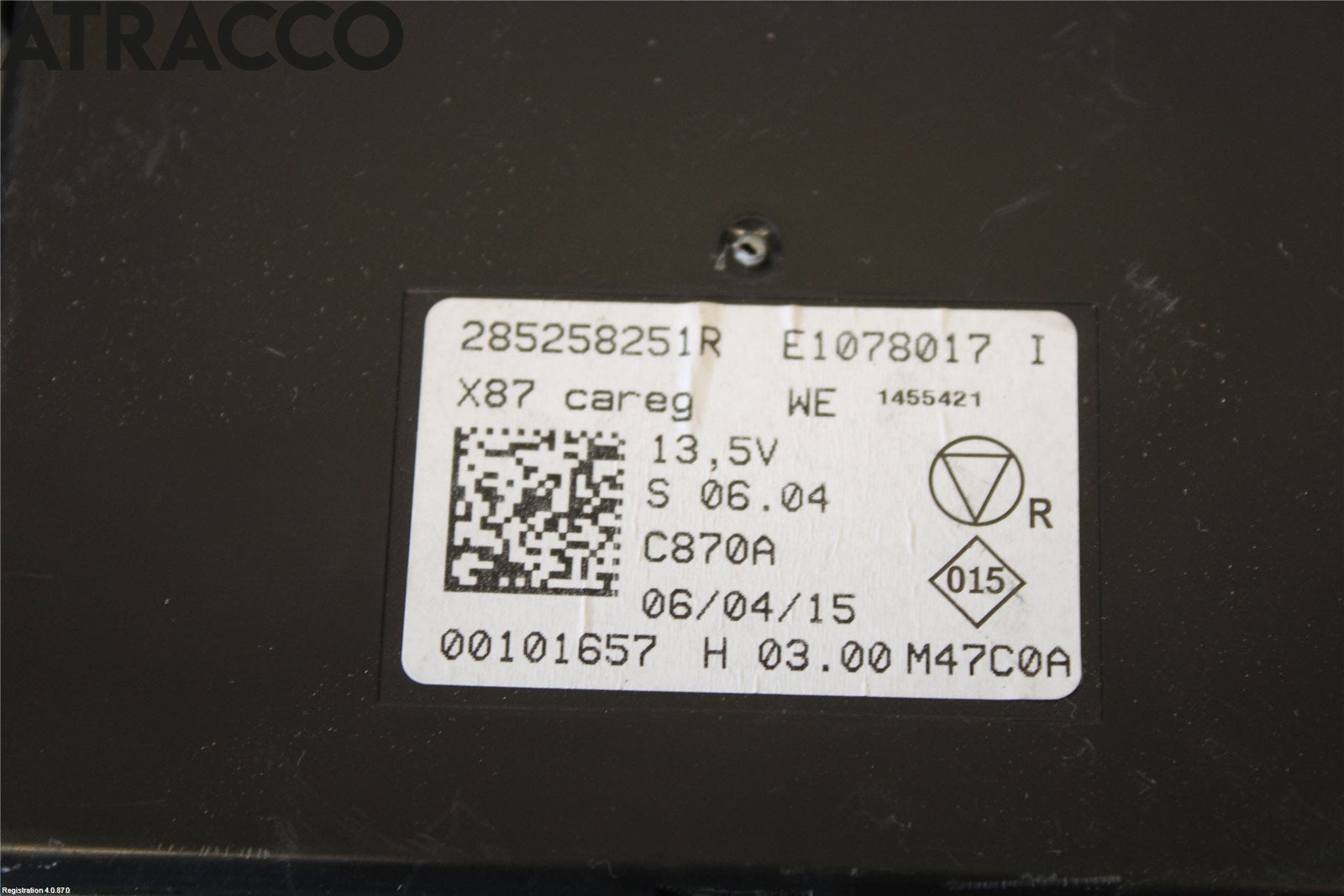 Renault CAPTUR 13-19 Styreenhet Kupevarme